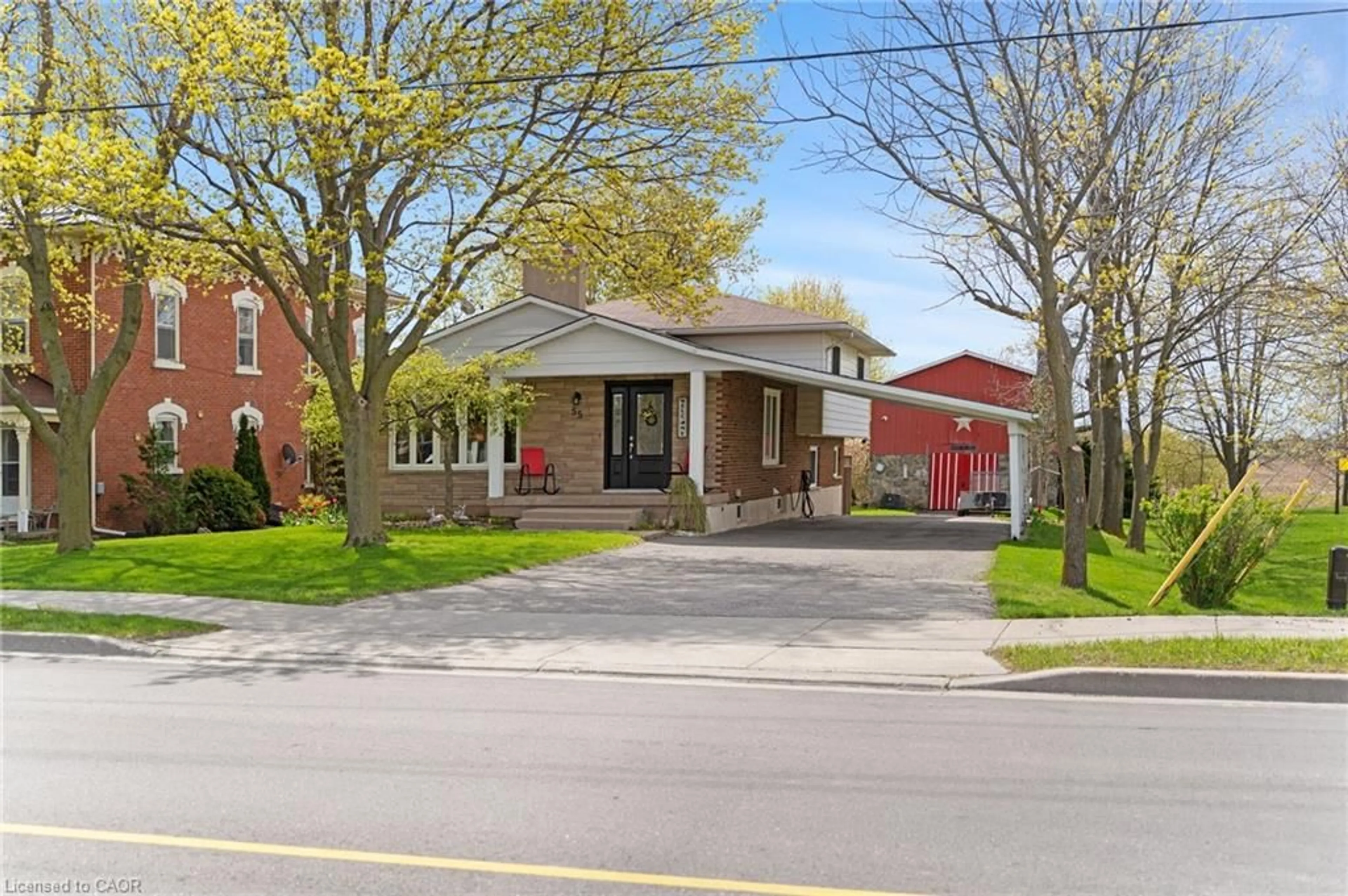 Home with brick exterior material, street for 55 Talbot St, Jarvis Ontario N0A 1J0
