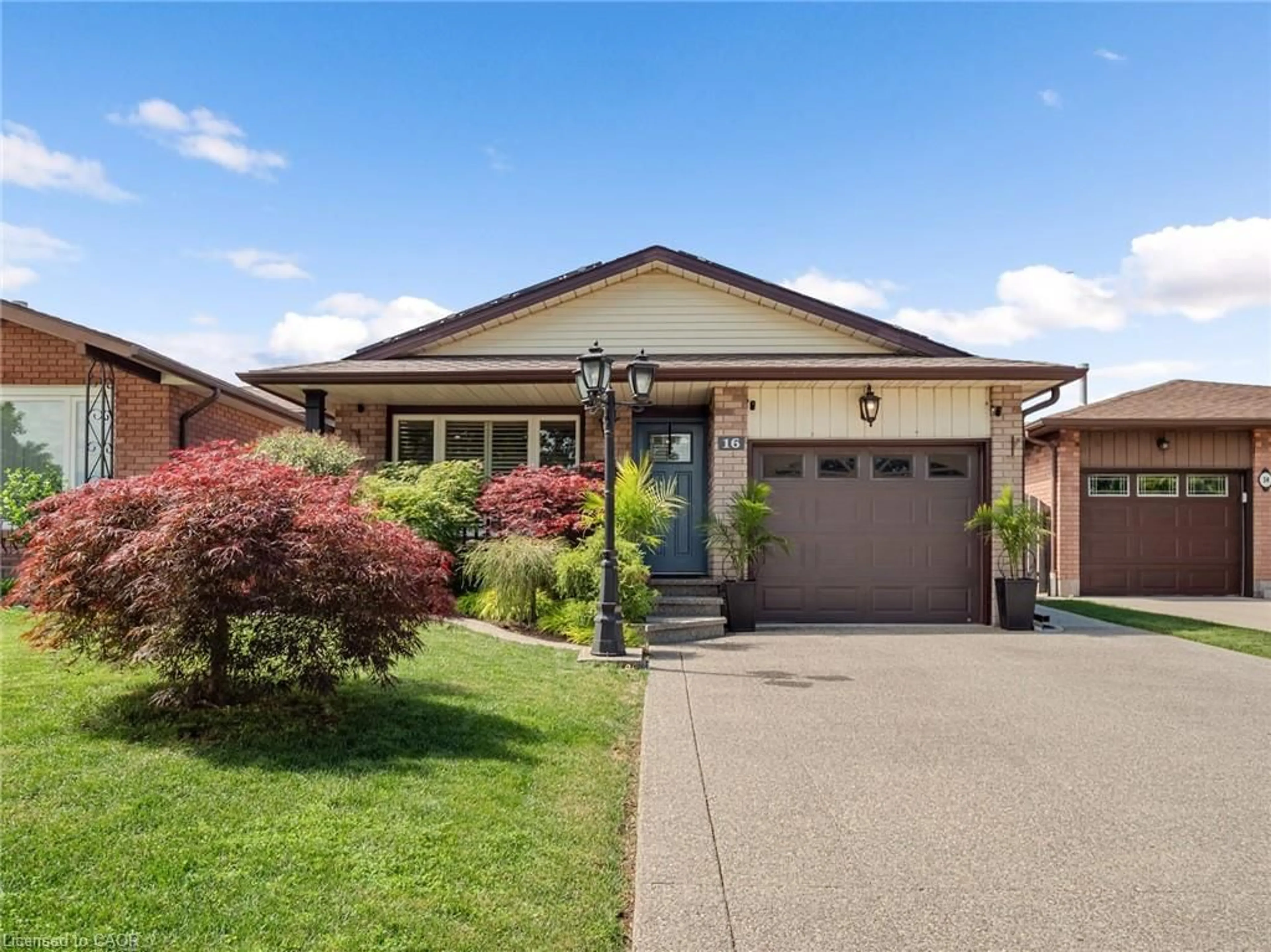 Home with brick exterior material, street for 16 Juniper Dr, Stoney Creek Ontario L8E 4C6
