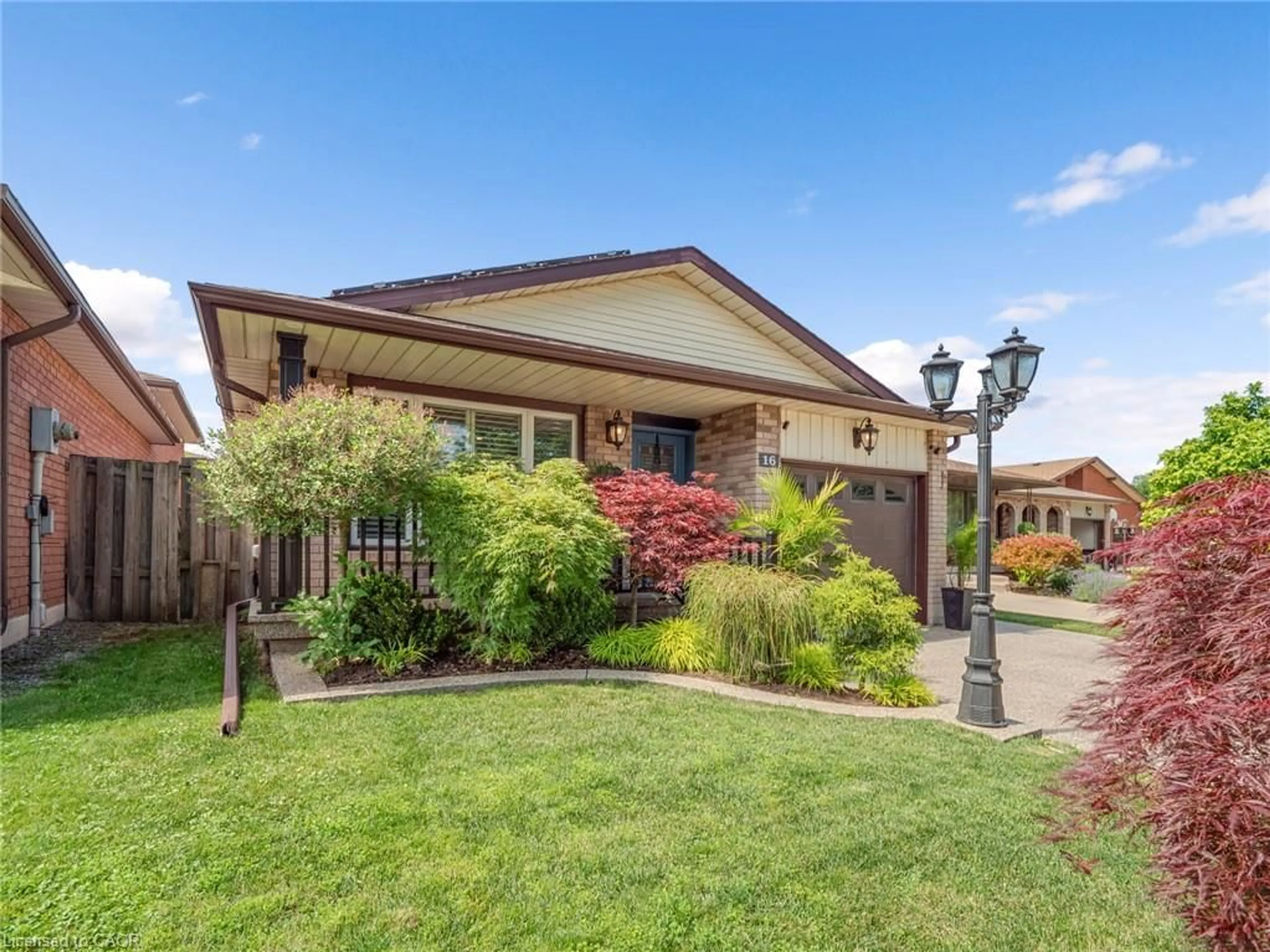 Home with brick exterior material, street for 16 Juniper Dr, Stoney Creek Ontario L8E 4C6