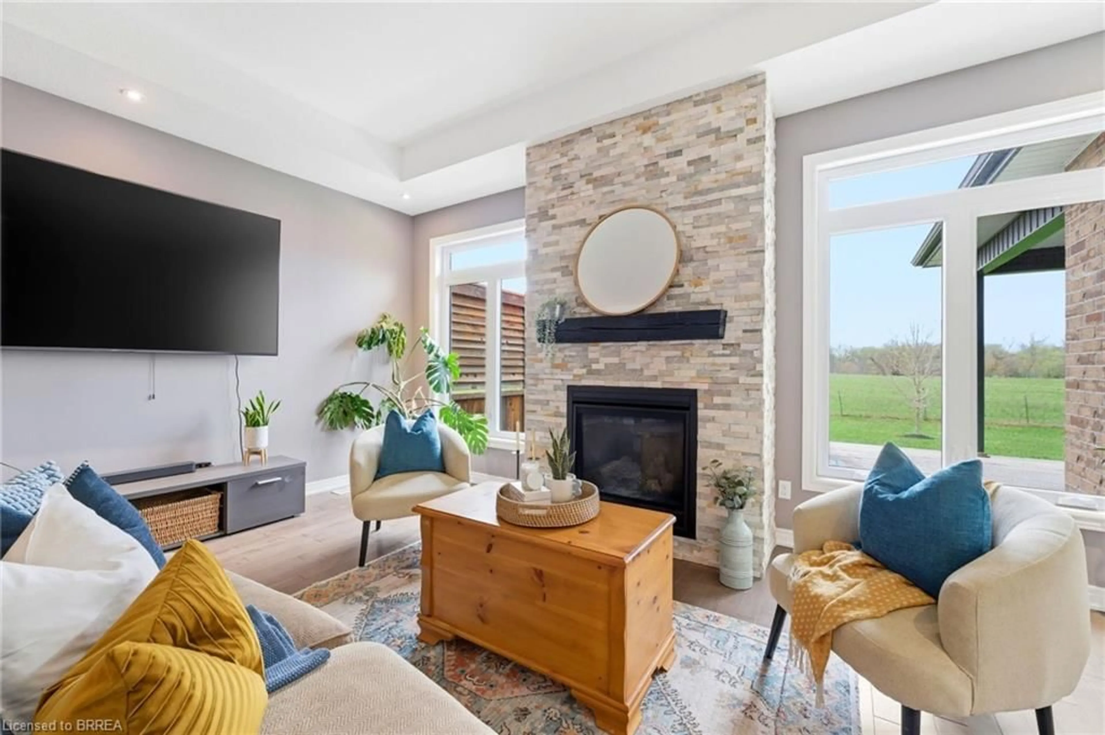 Living room with furniture, ceramic/tile floor for 191 Highway 53, Cathcart Ontario N0E 1B0