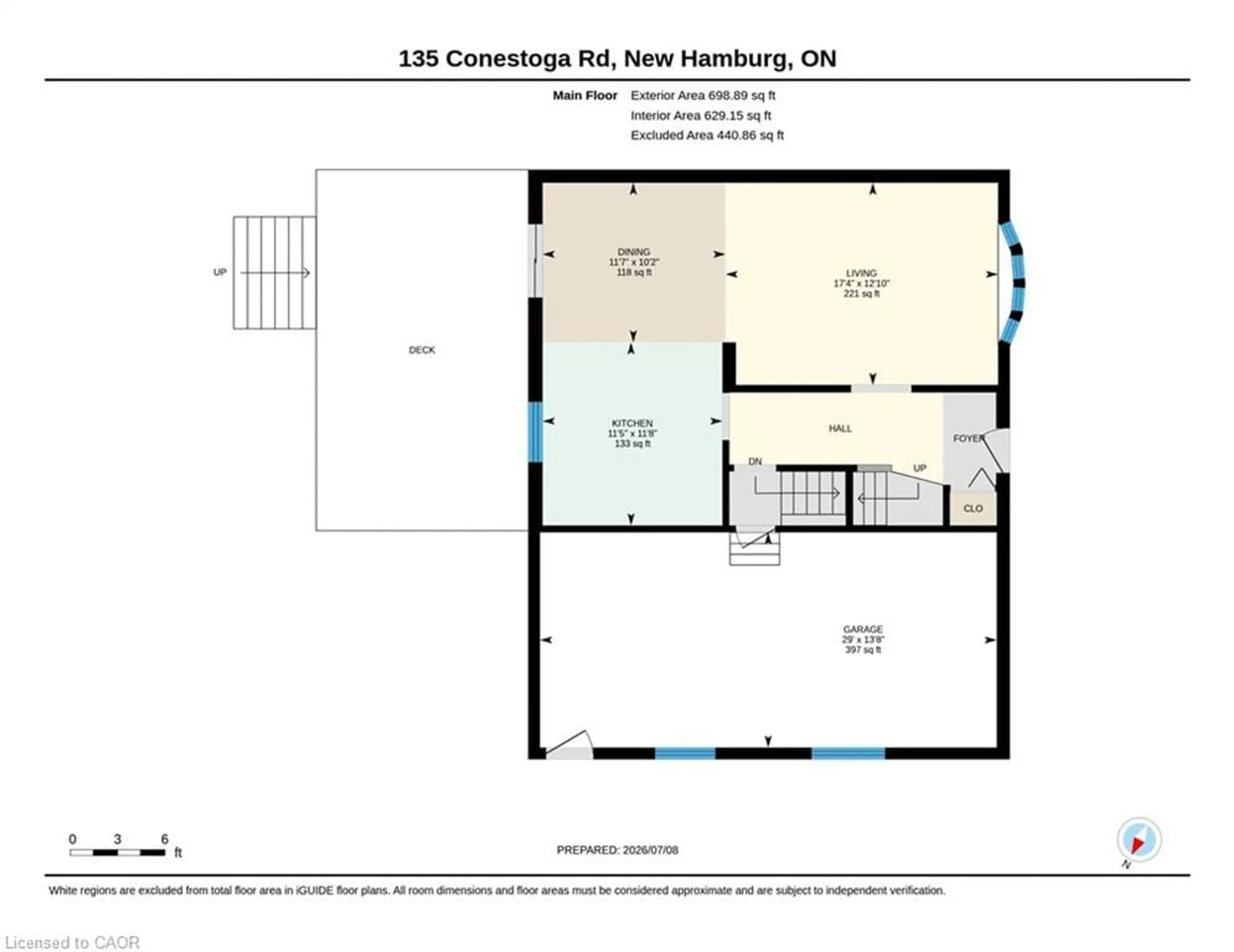 Floor plan for 135 Conestoga Rd, New Hamburg Ontario N3A 2B5