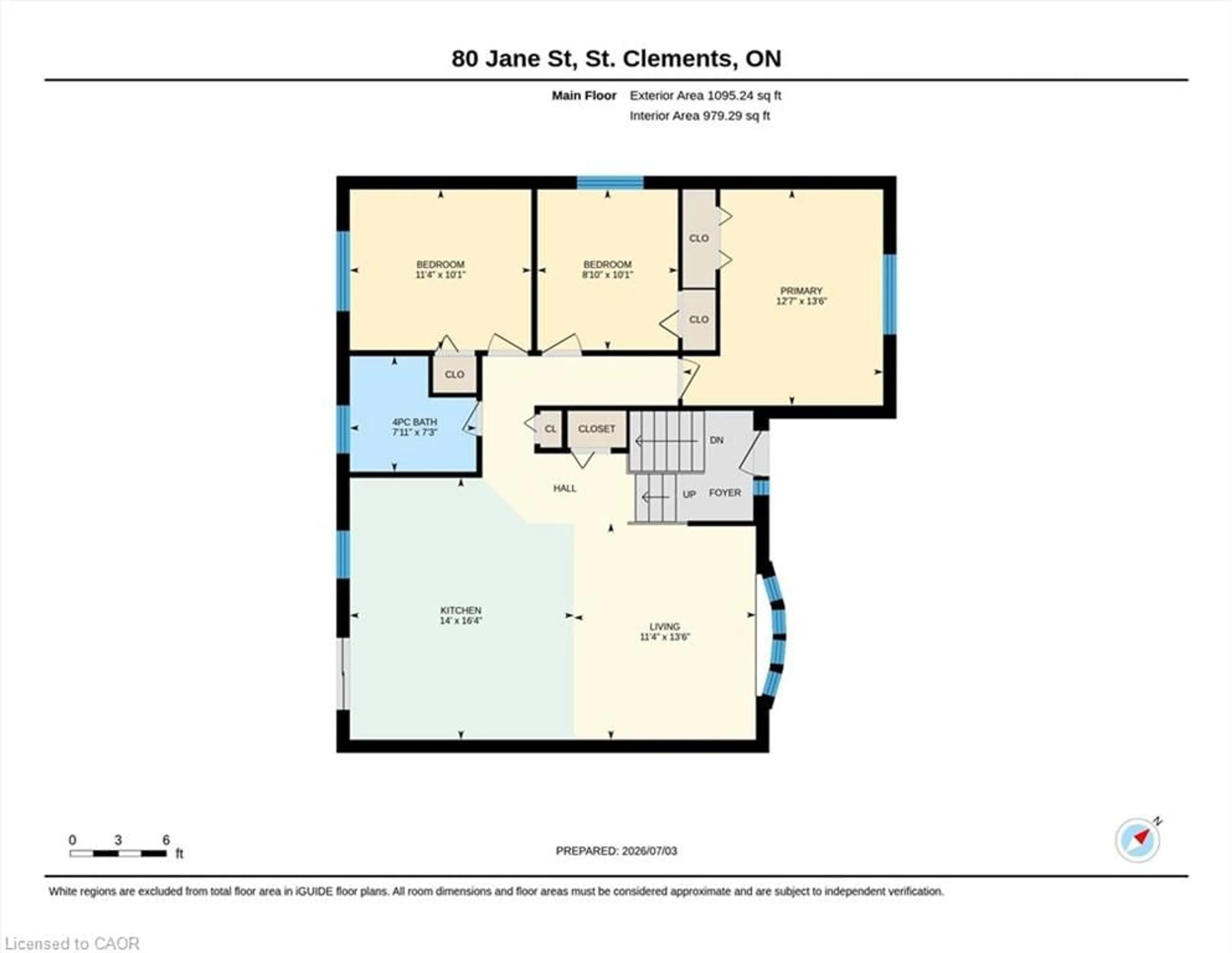 Floor plan for 80 Jane St, St. Clements Ontario N0B 2M0