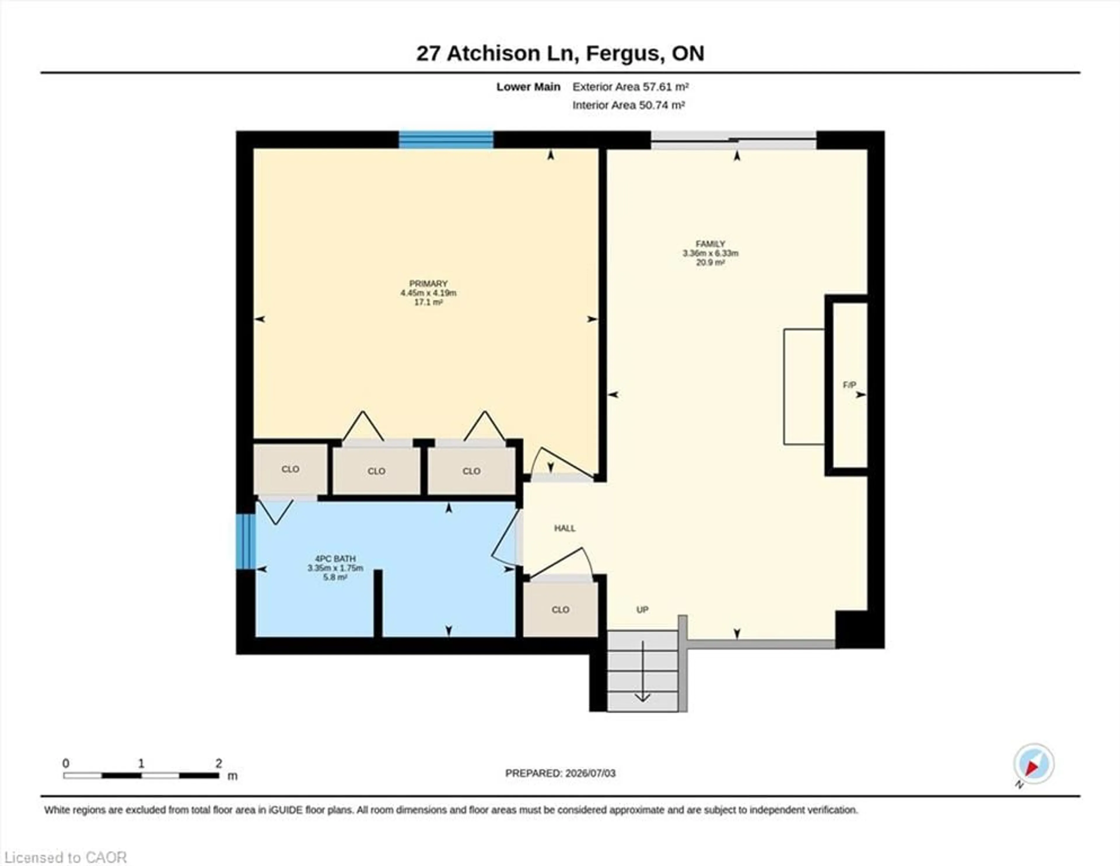 Floor plan for 27 Atchison Lane, Fergus Ontario N1M 3L1