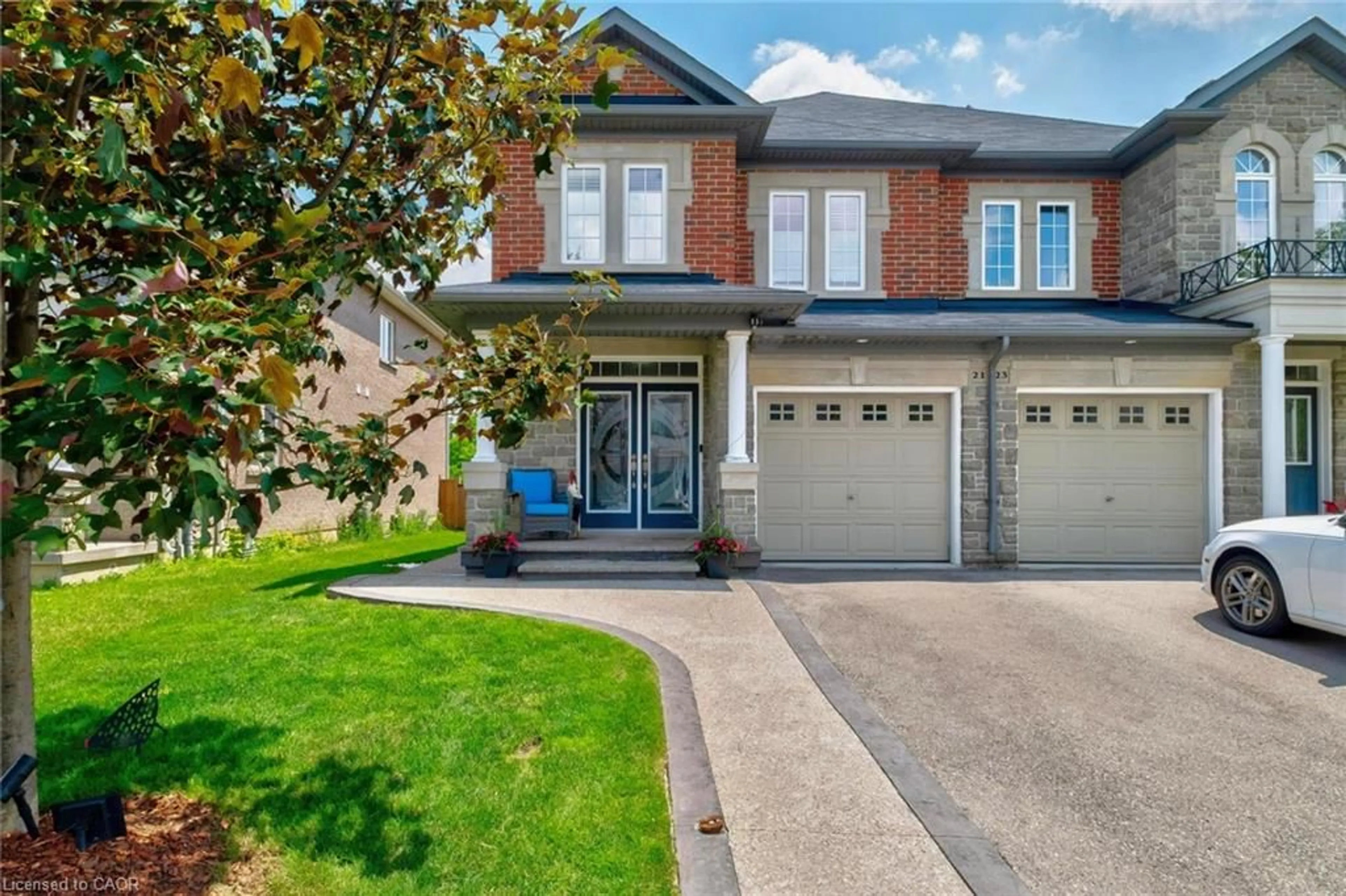 Home with brick exterior material, street for 21 Summerberry Way, Hamilton Ontario L9B 0G2