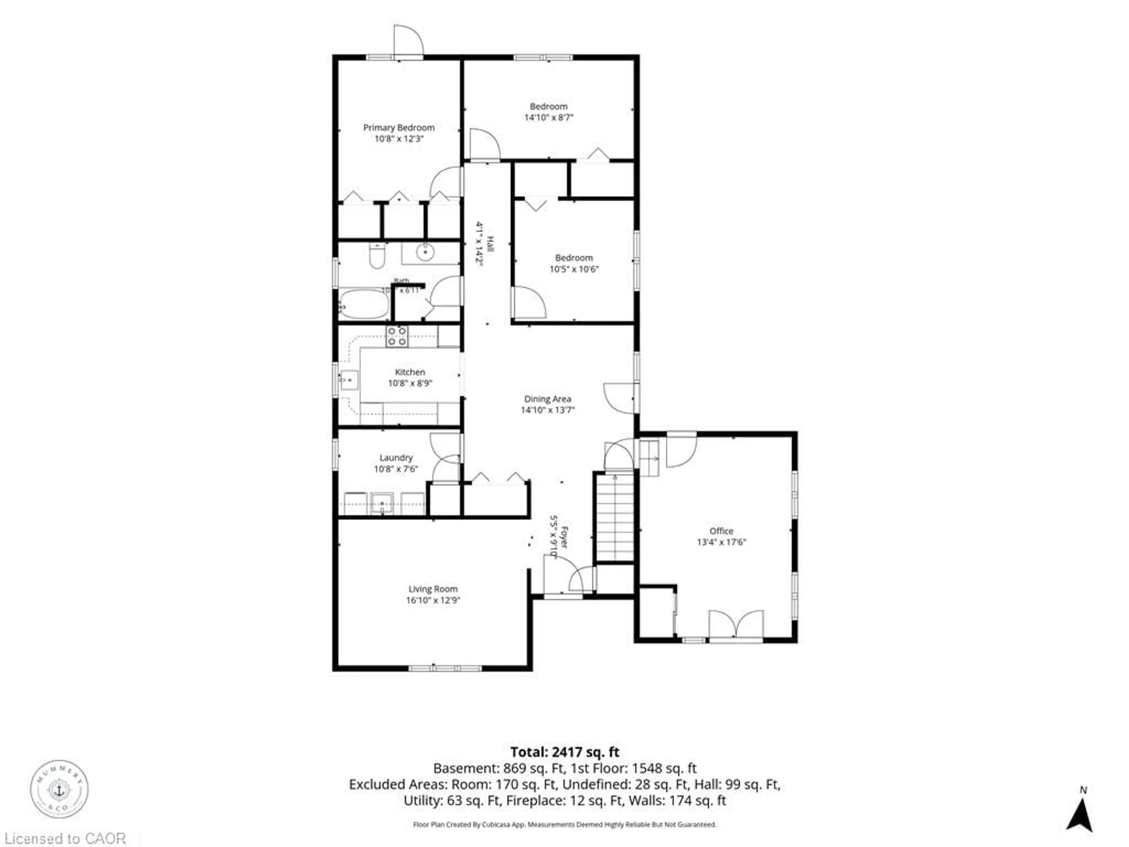 Floor plan for 13 Kelly Ave, Simcoe Ontario N3Y 4V6