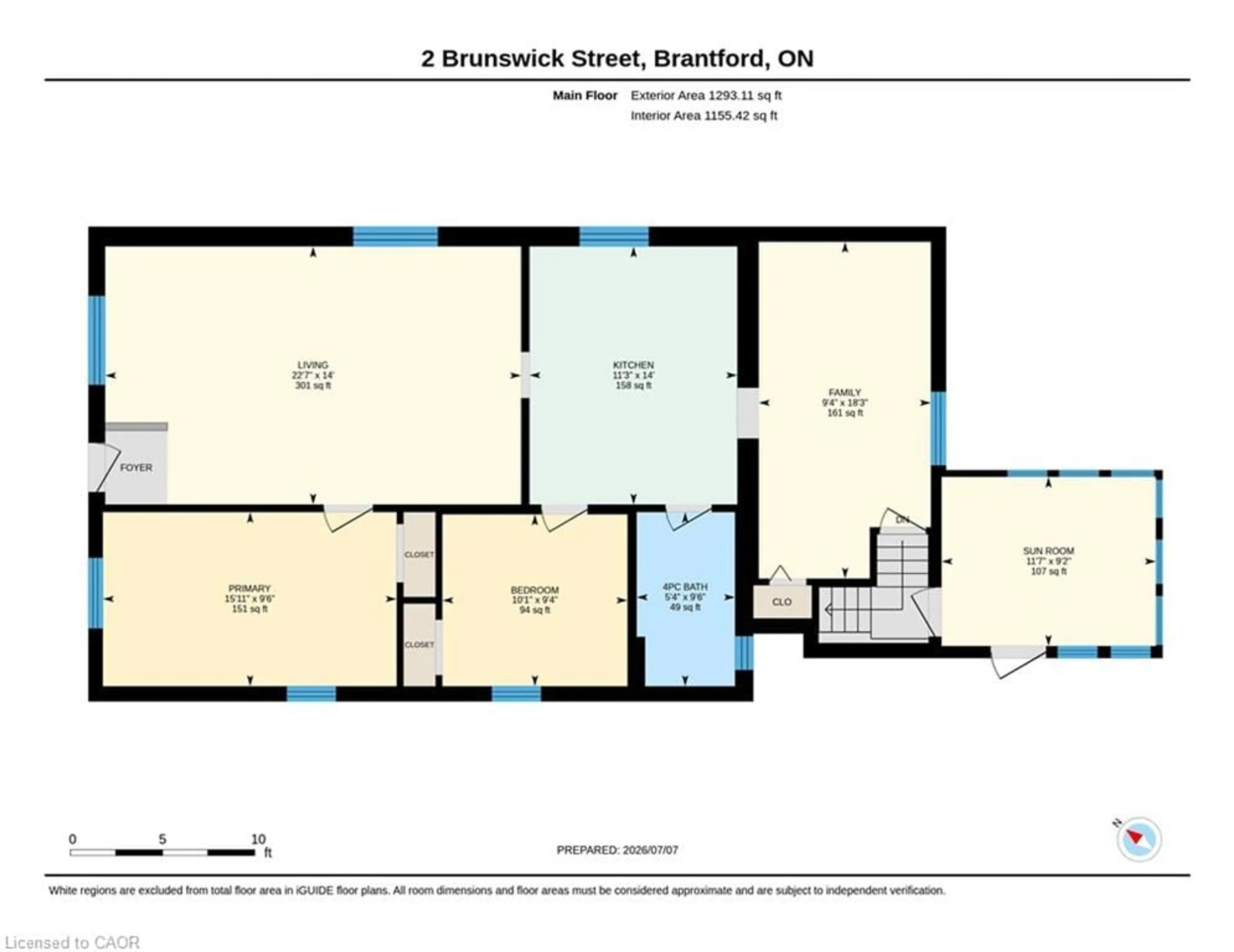 Floor plan for 2 Brunswick St, Brantford Ontario N3T 1E7