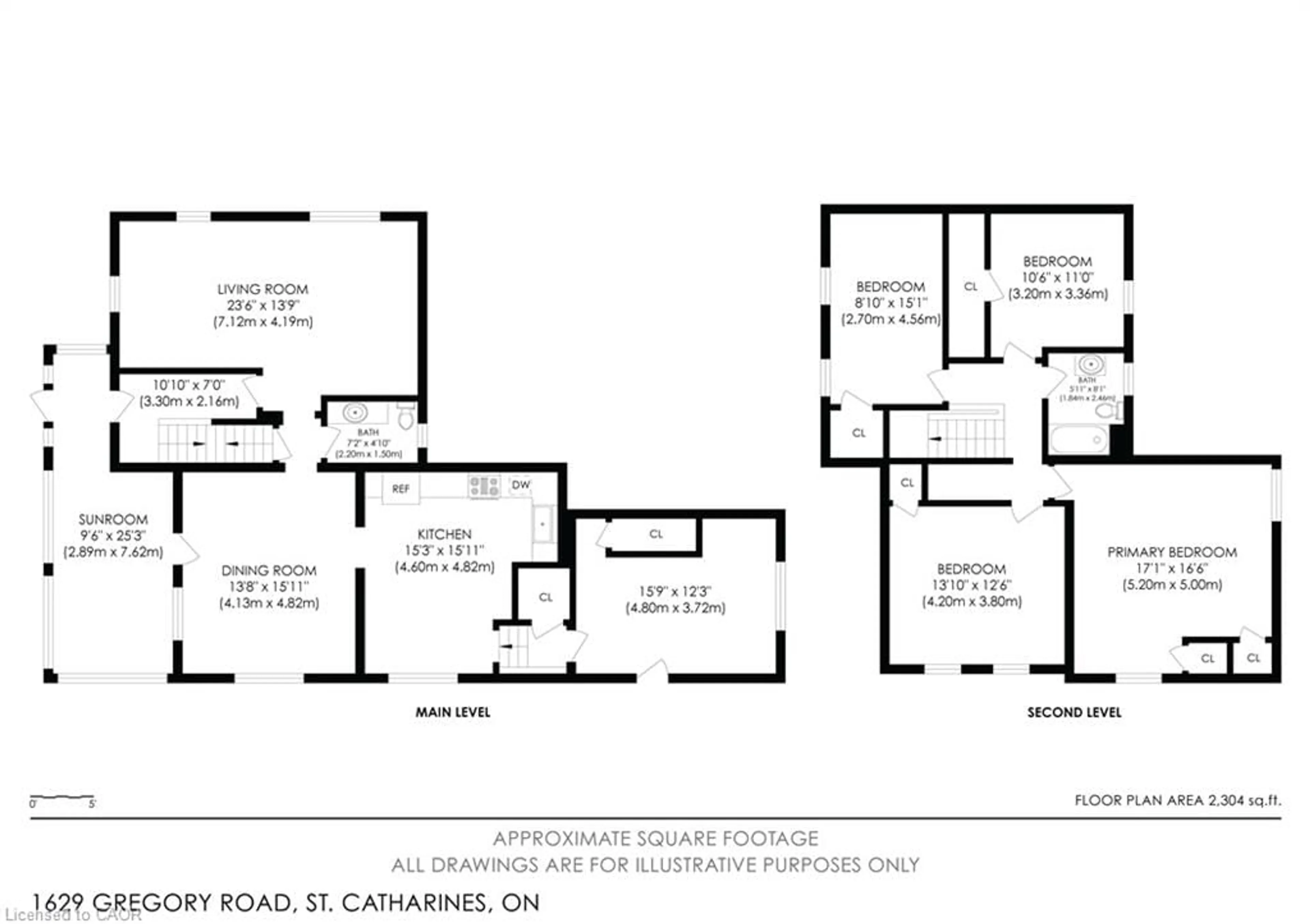 Floor plan for 1629 Gregory Rd, St. Catharines Ontario L2R 6P9