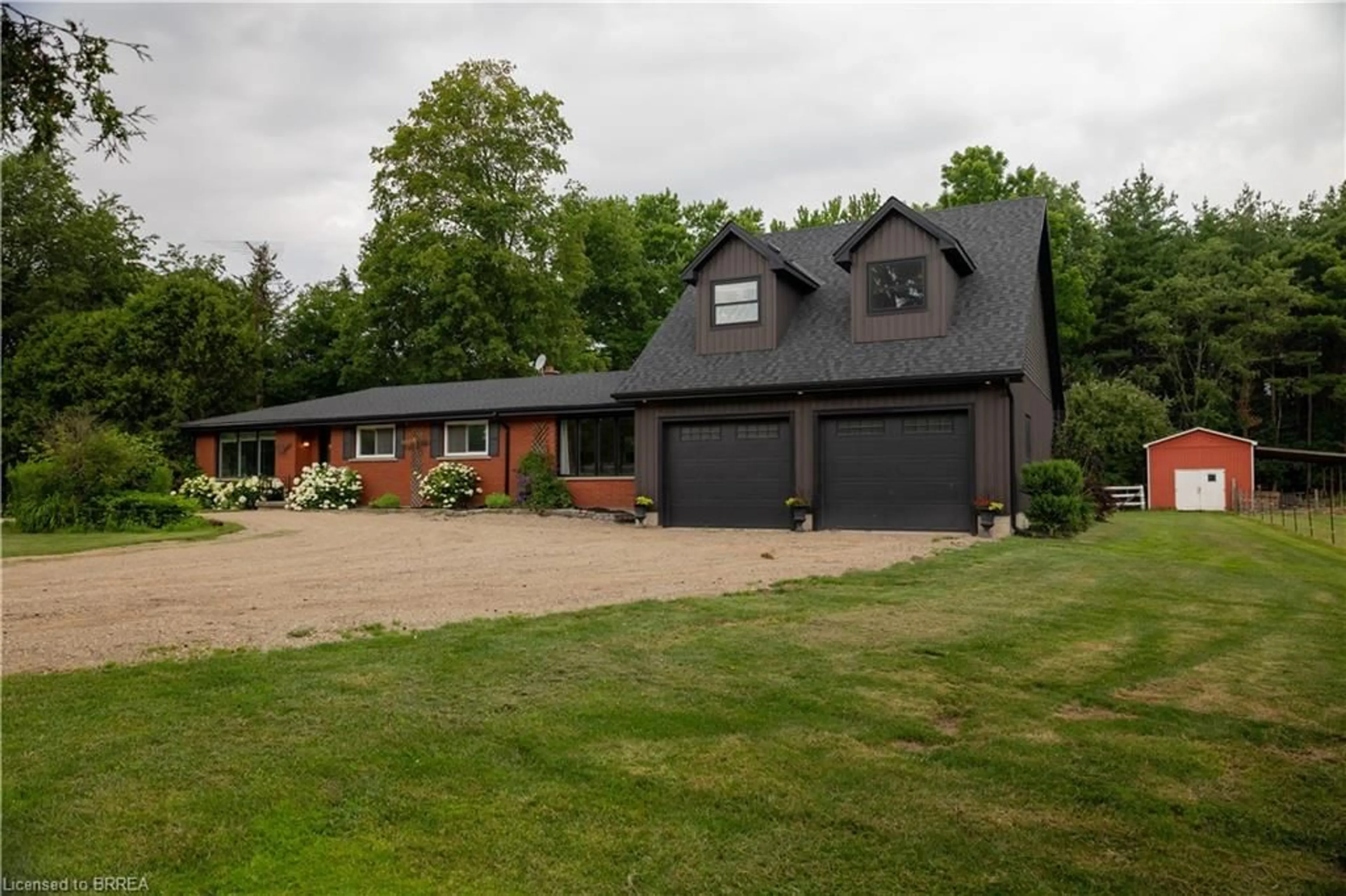 A pic from outside/outdoor area/front of a property/back of a property/a pic from drone, street for 54 Fifth Concession Rd, Burford Ontario N0E 1A0