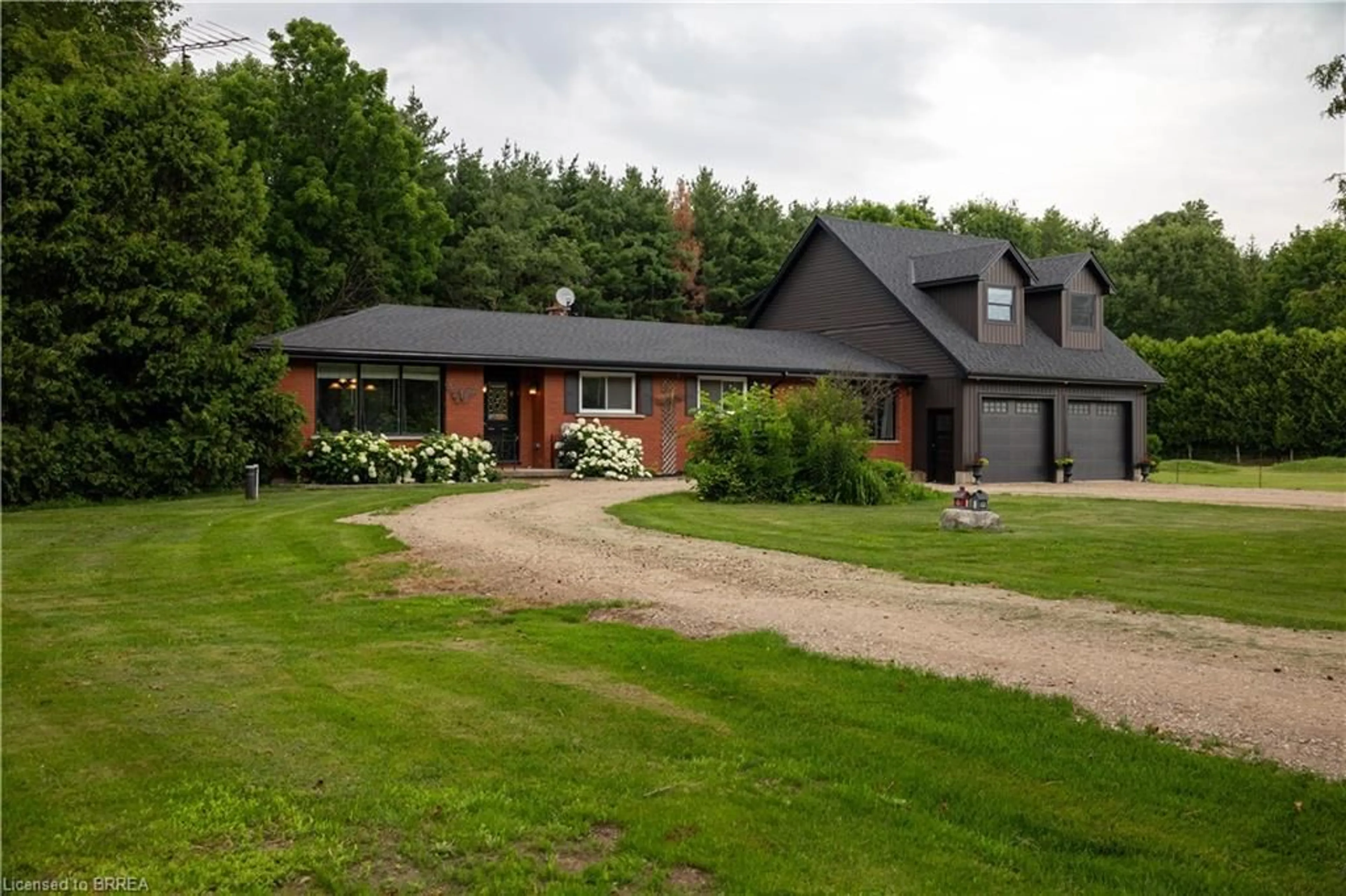 A pic from outside/outdoor area/front of a property/back of a property/a pic from drone, street for 54 Fifth Concession Rd, Burford Ontario N0E 1A0