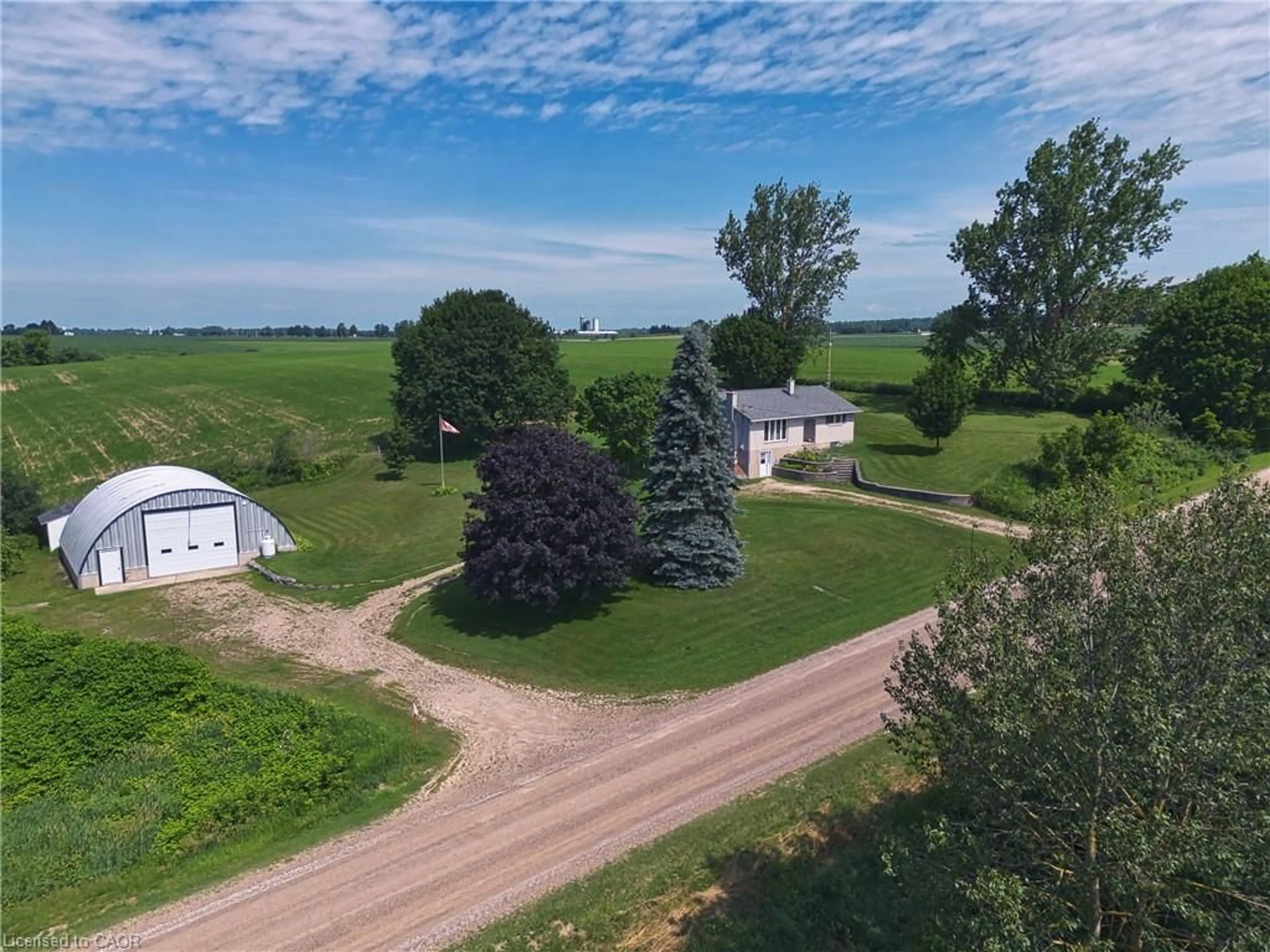 A pic from outside/outdoor area/front of a property/back of a property/a pic from drone, unknown for 8660 Rd 146 Rd, Gowanstown Ontario N0G 1Y0