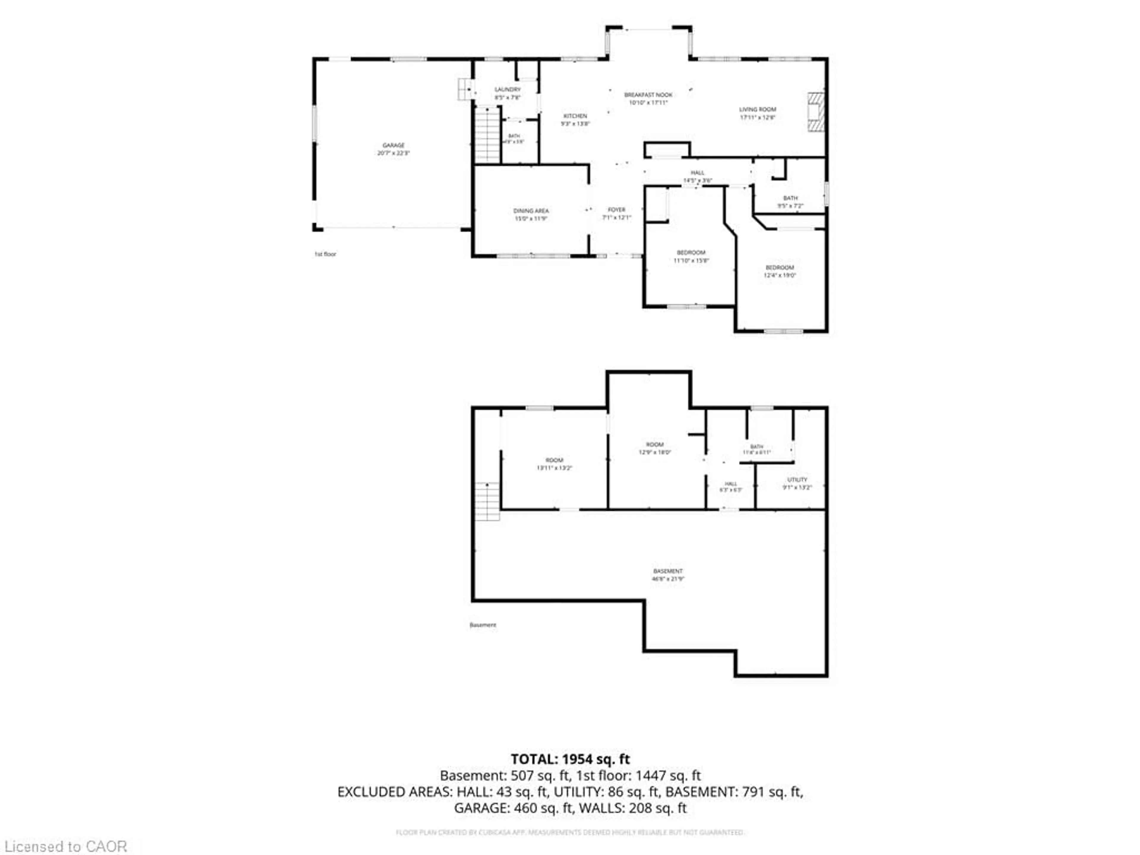 Floor plan for 26 Unity Side Rd, Caledonia Ontario N3W 1Y2
