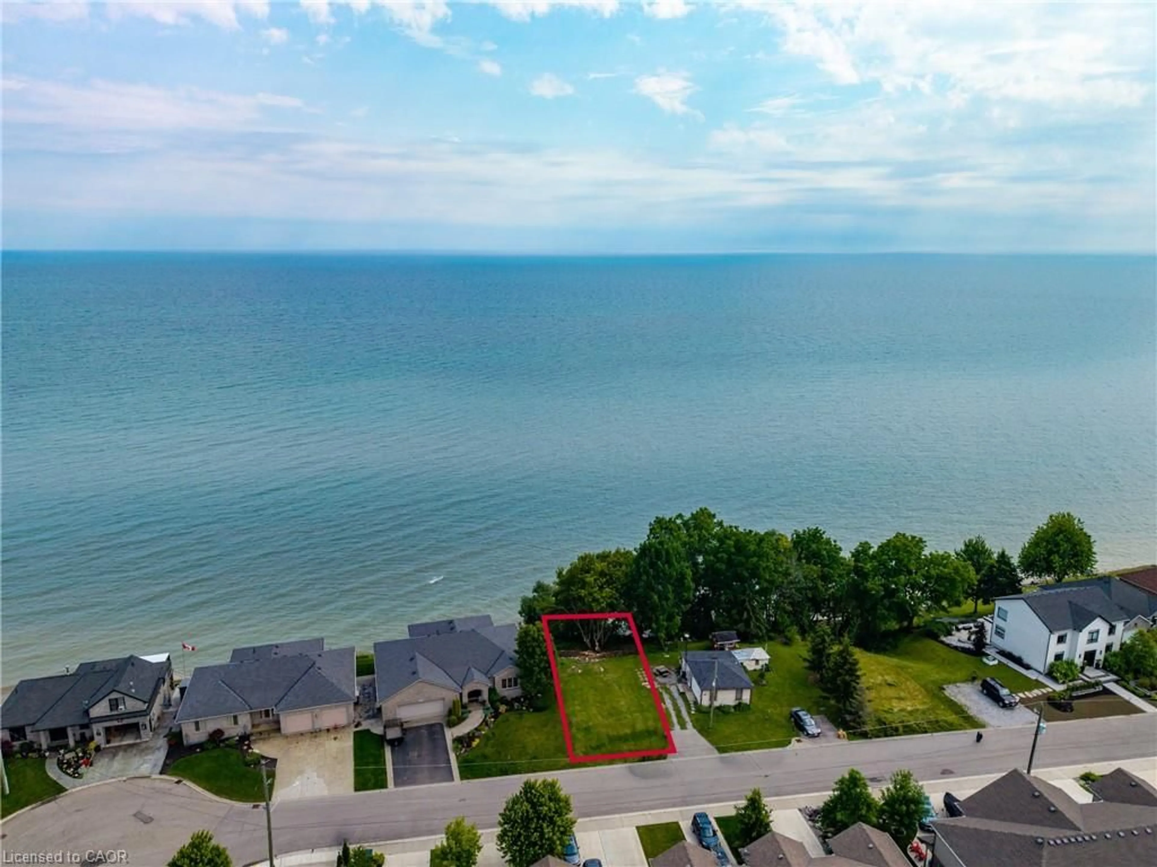 A pic from outside/outdoor area/front of a property/back of a property/a pic from drone, water/lake/river/ocean view for 138 Brown St, Port Dover Ontario N0A 1N7