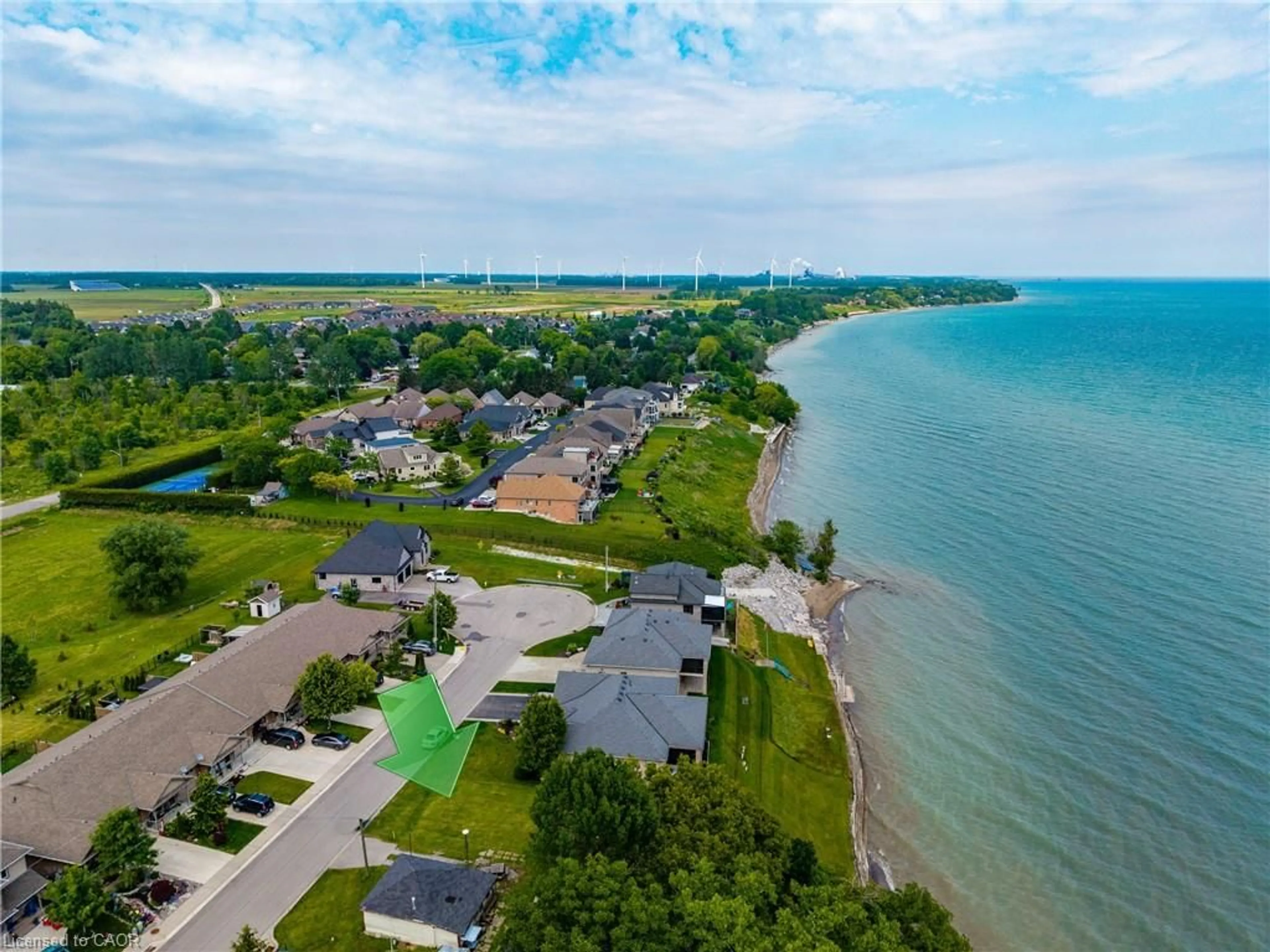 A pic from outside/outdoor area/front of a property/back of a property/a pic from drone, water/lake/river/ocean view for 138 Brown St, Port Dover Ontario N0A 1N7