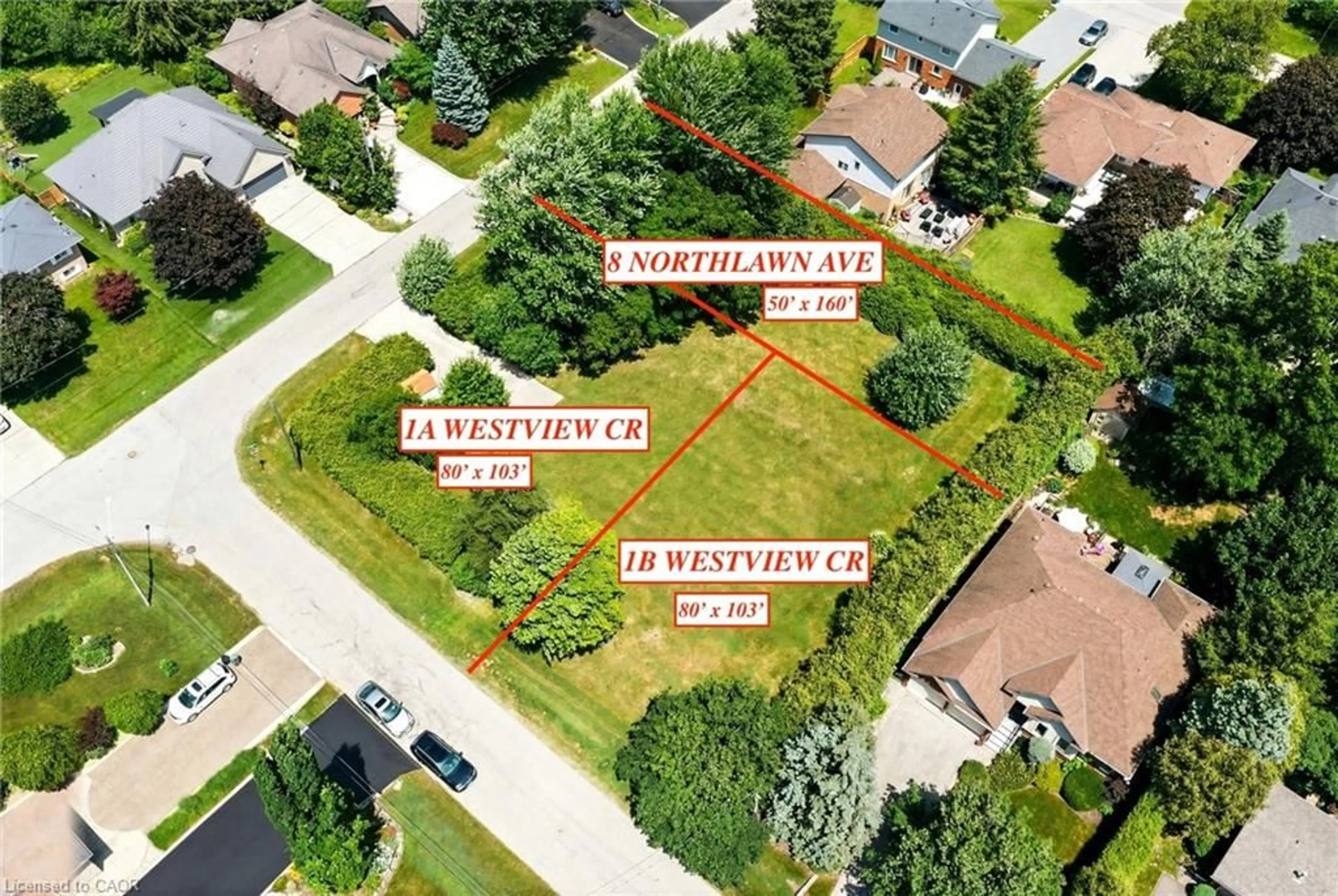 A pic from outside/outdoor area/front of a property/back of a property/a pic from drone, street for 8 Northlawn Ave, Waterdown Ontario L0R 2H0