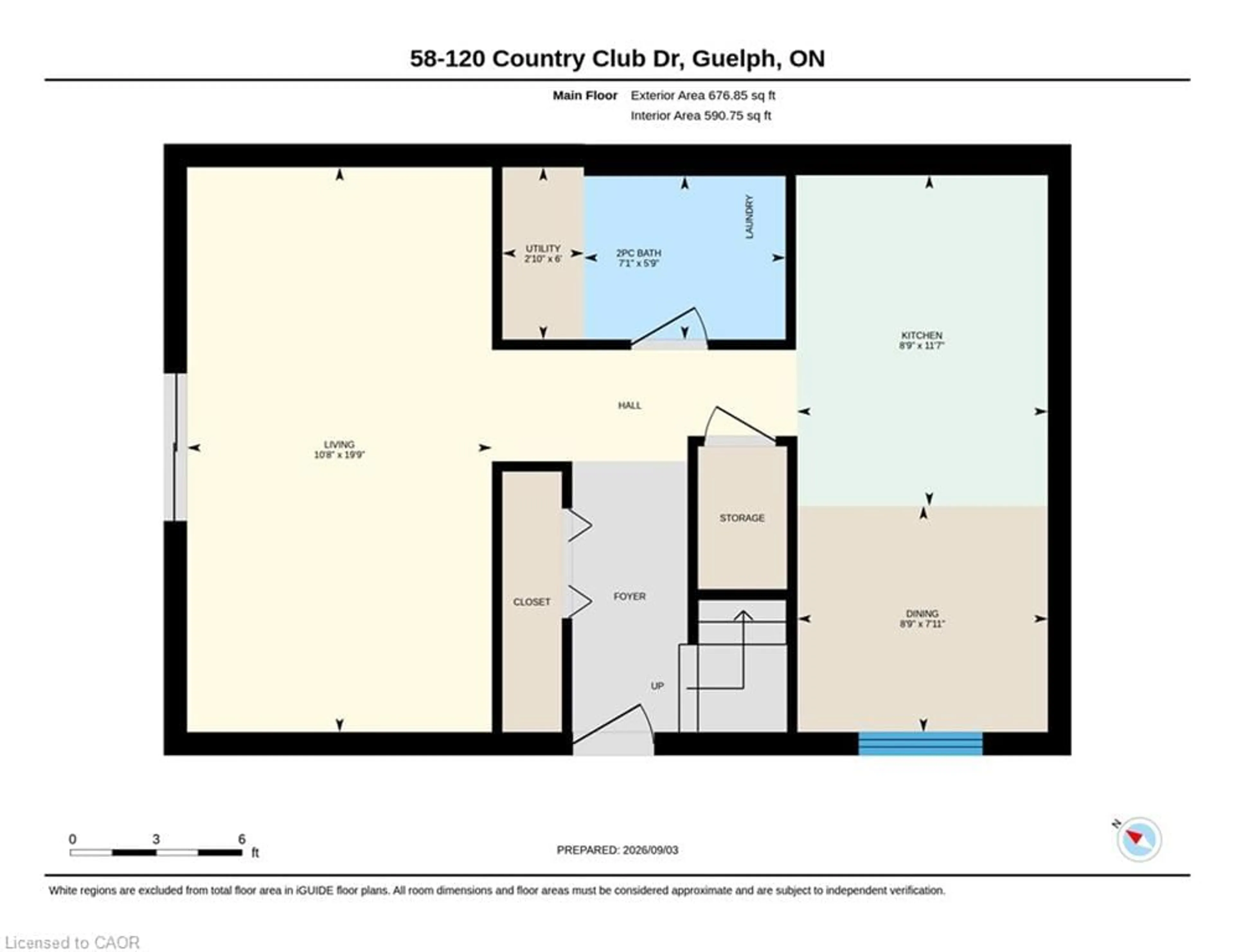 Floor plan for 120 Country Club Dr #58, Guelph Ontario N1E 3K7