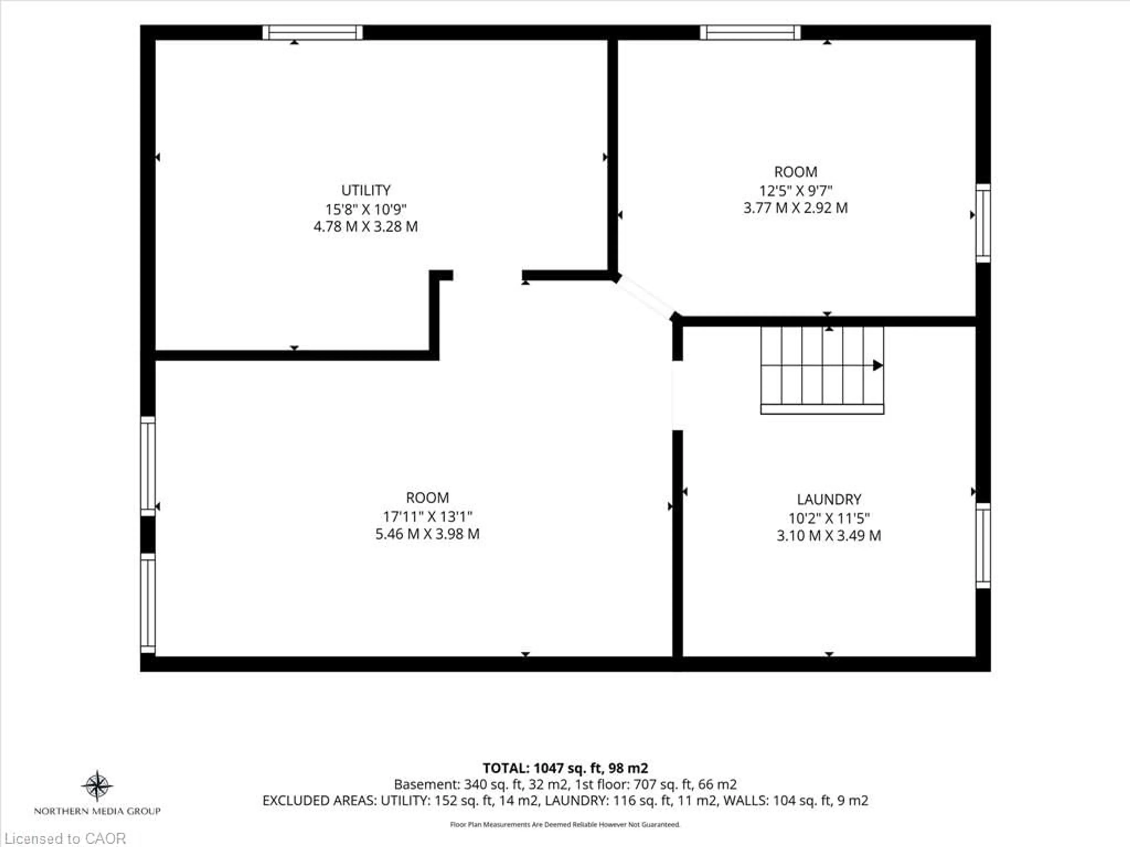 Floor plan for 722 Burgess Ave, Hamilton Ontario L8H 6J4