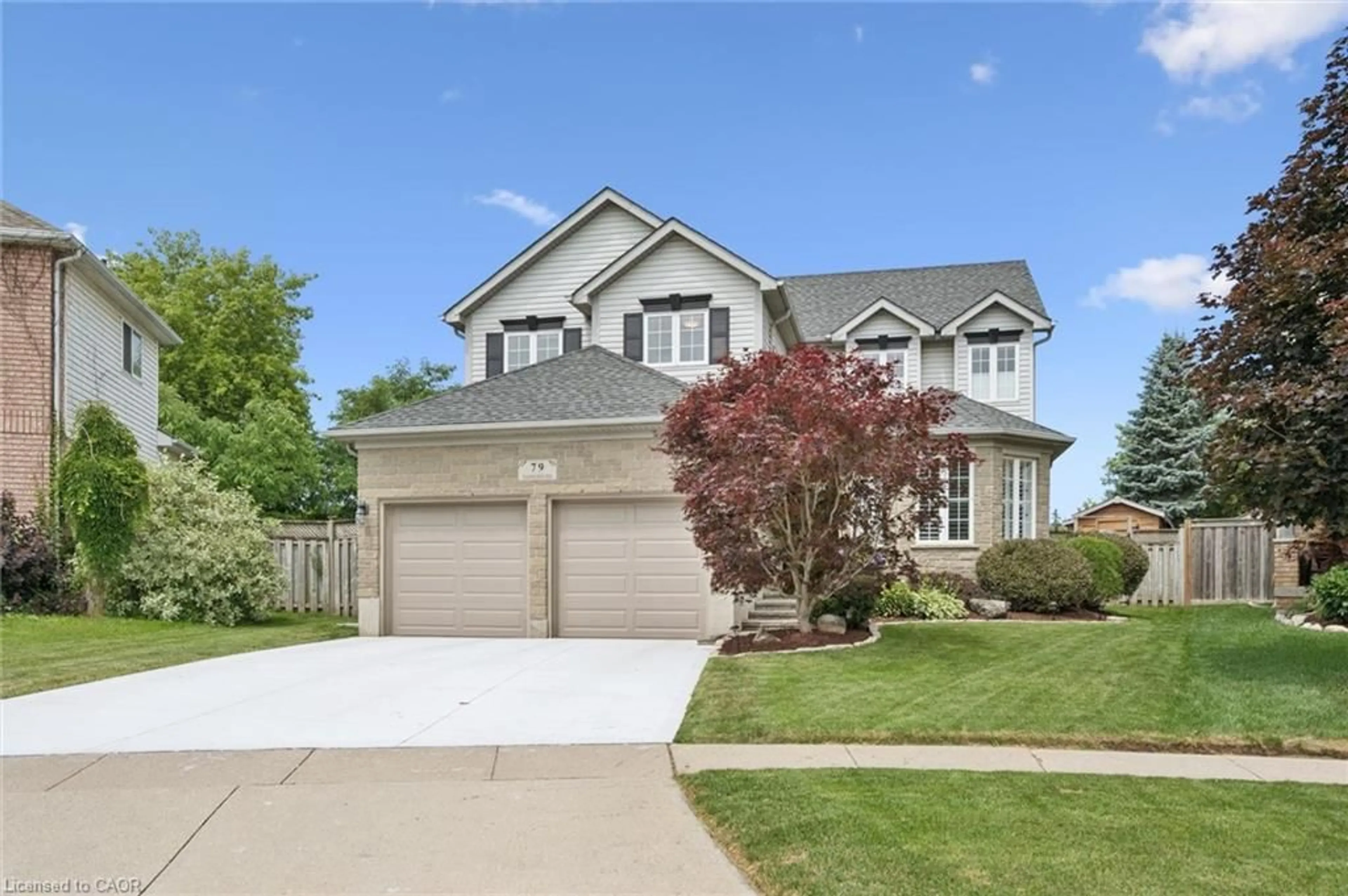 Home with vinyl exterior material, street for 79 Wadsworth Cres, Cambridge Ontario N1S 5A3