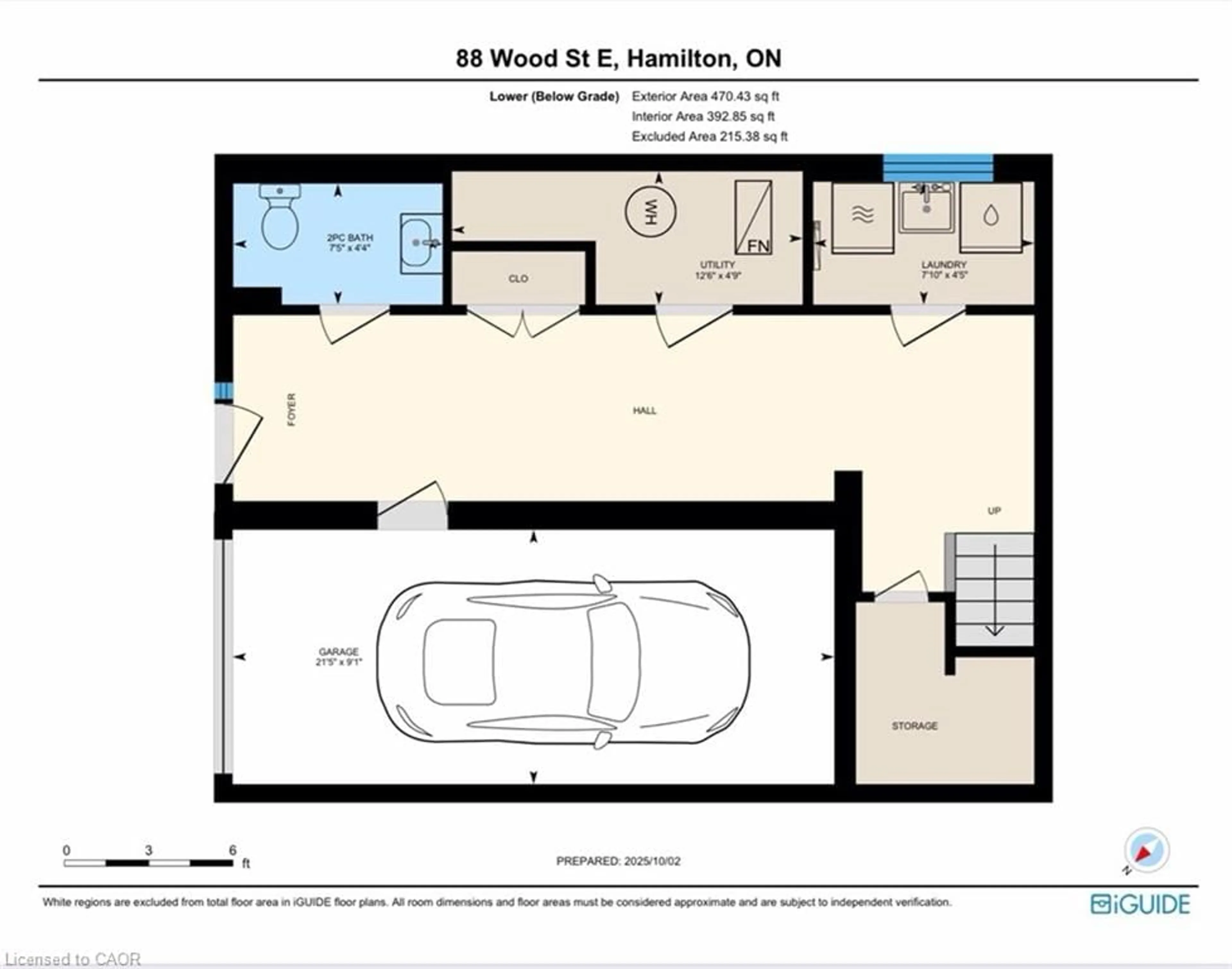 Floor plan for 88 Wood St, Hamilton Ontario L8L 3Y4