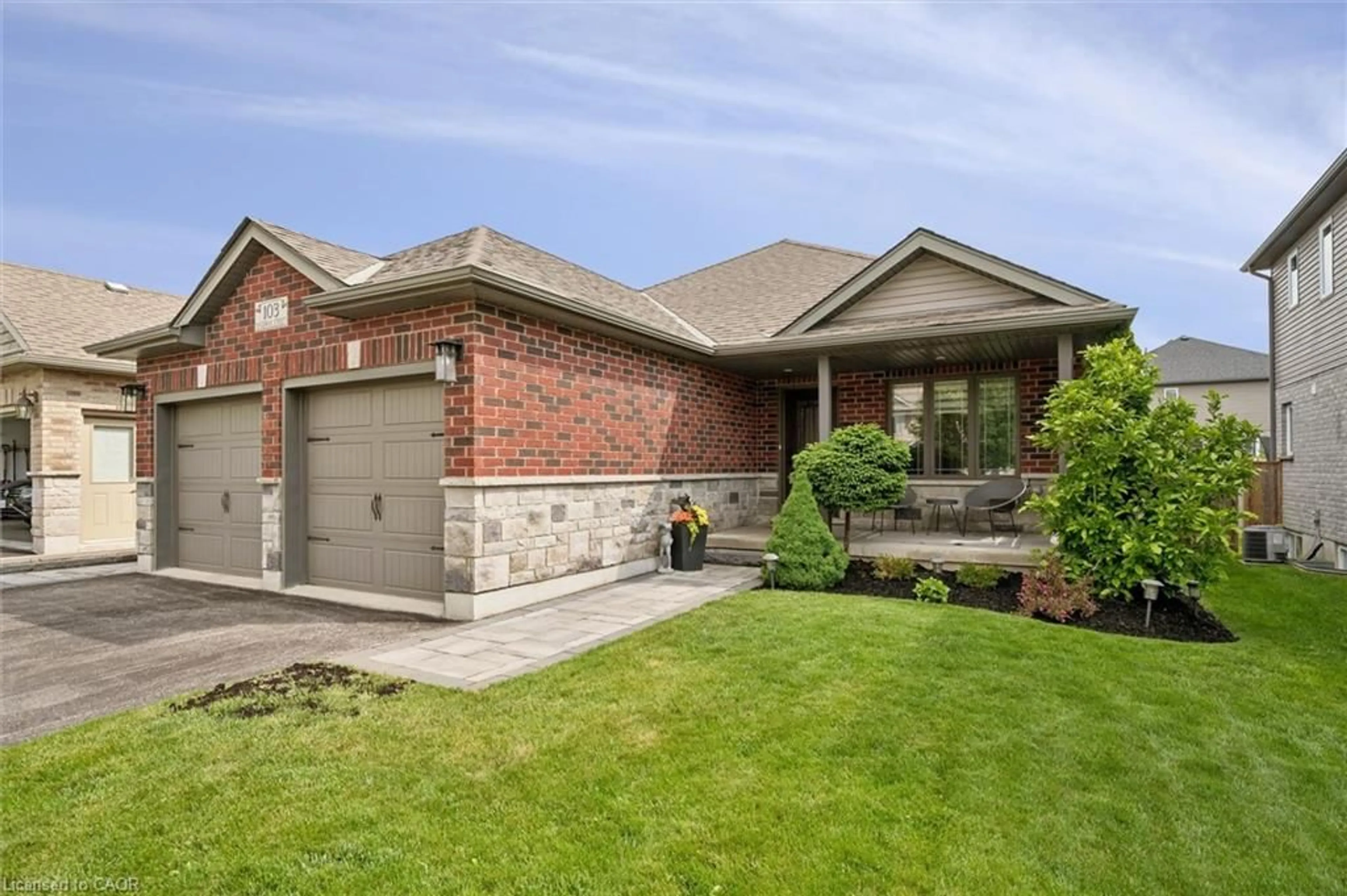 Home with brick exterior material, street for 103 Mcgowan St, Elora Ontario N0B 1S0