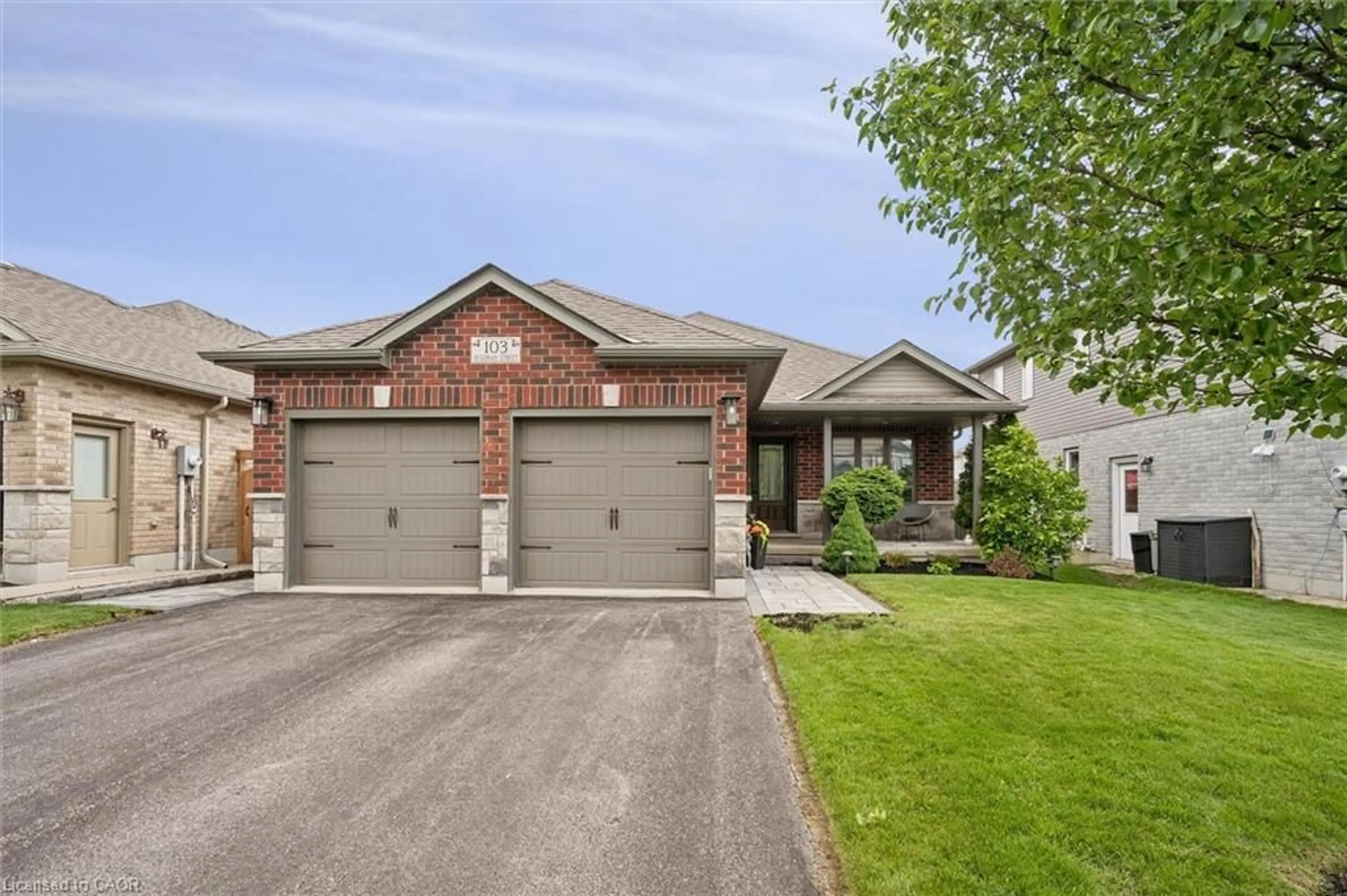 Home with brick exterior material, street for 103 Mcgowan St, Elora Ontario N0B 1S0