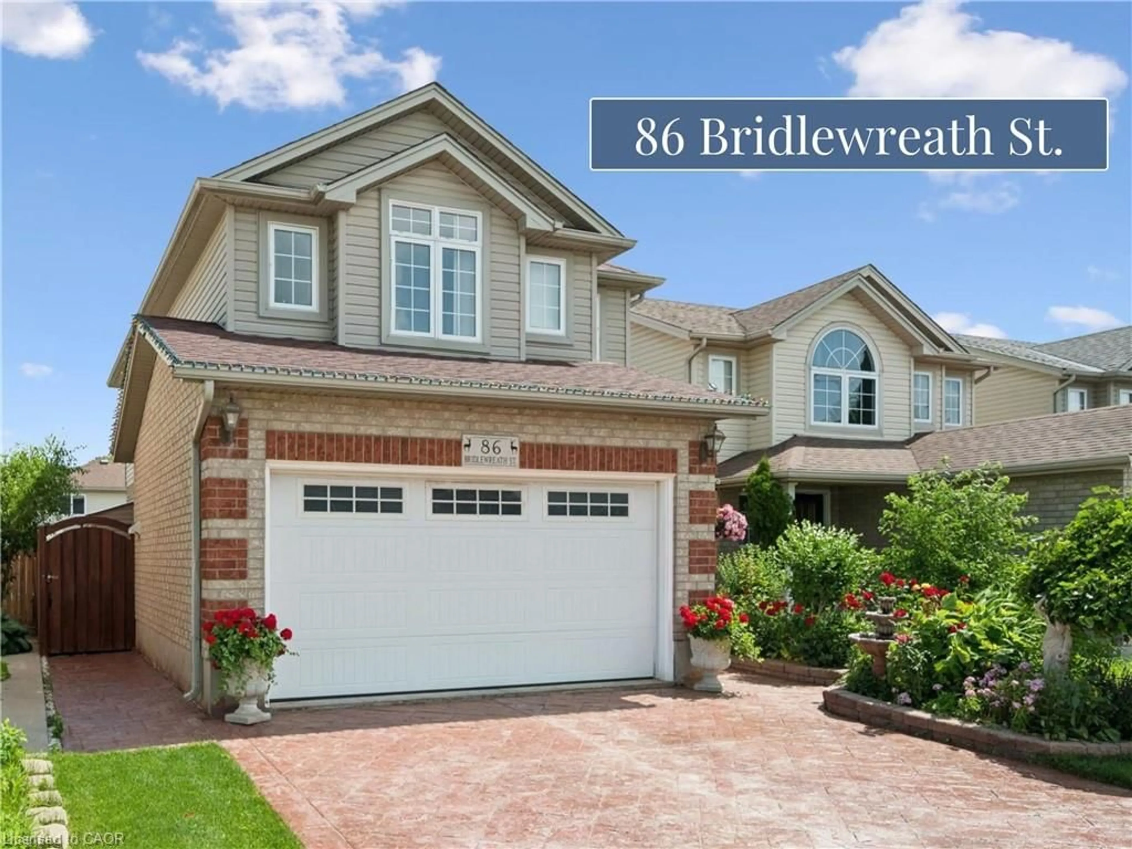 Home with brick exterior material, street for 86 Bridlewreath St, Kitchener Ontario N2E 3V6