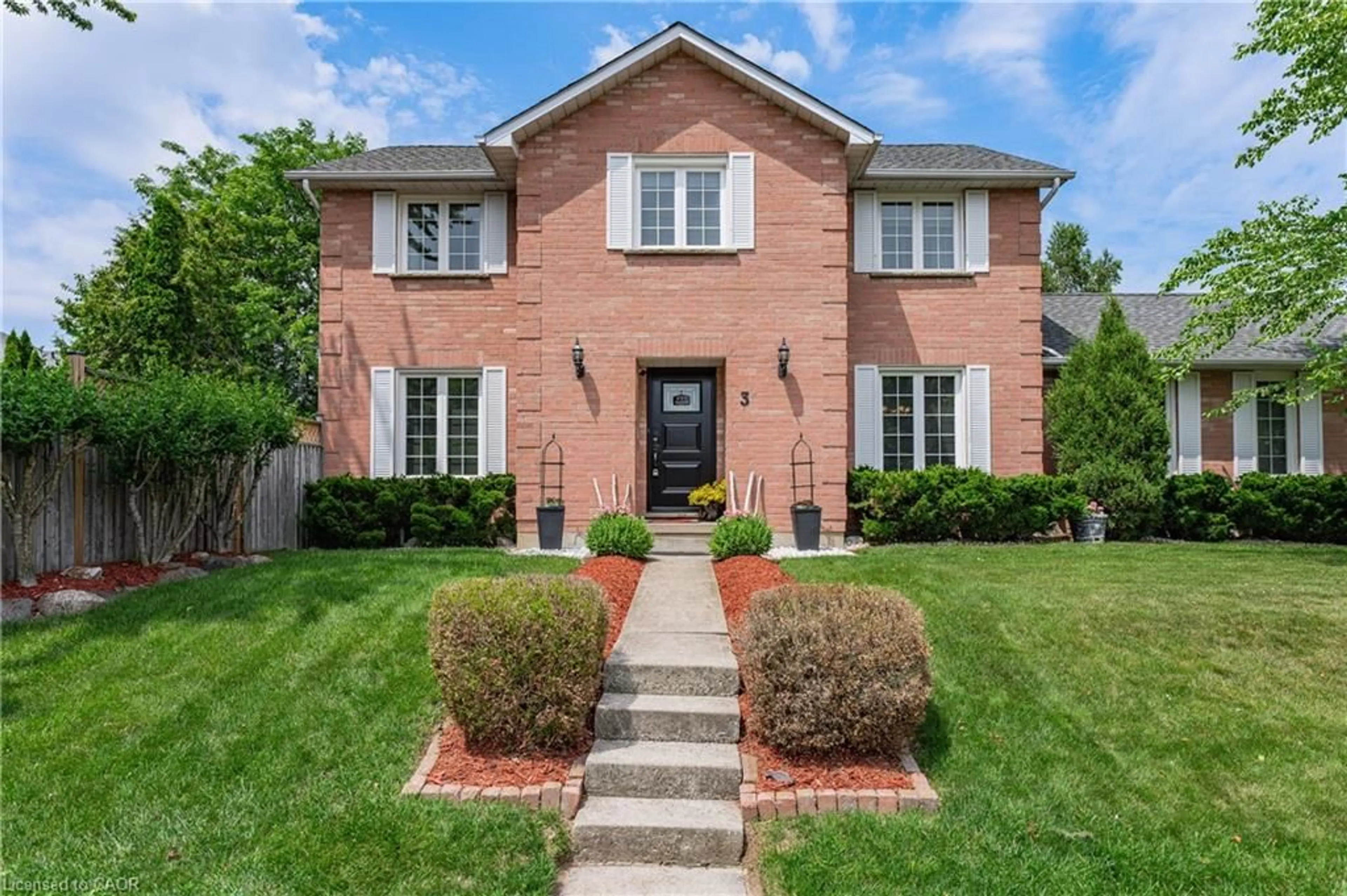 Home with brick exterior material, street for 3 Wallace Dr, Cambridge Ontario N1T 1K7