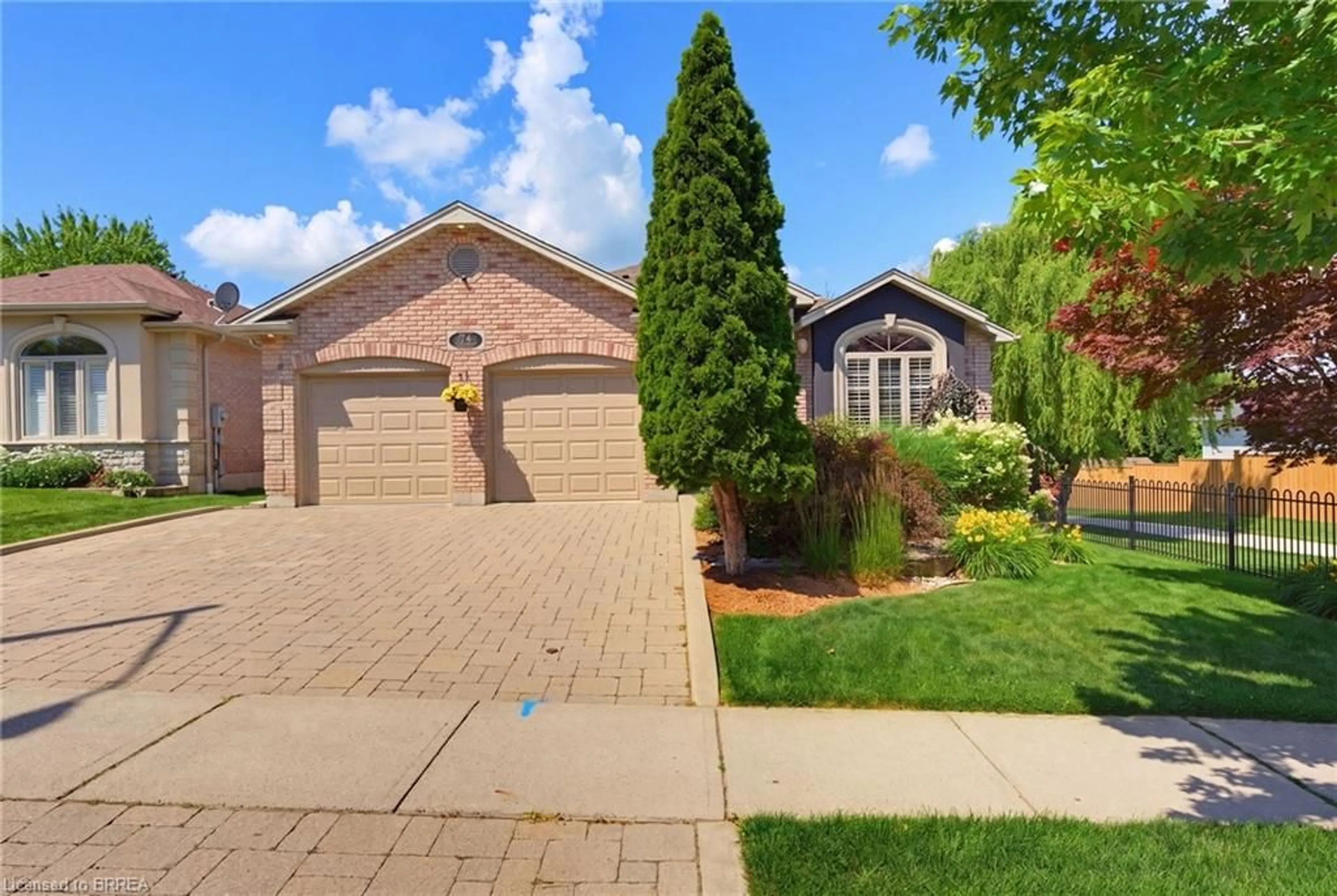 Home with brick exterior material, street for 74 Court Dr, Paris Ontario N3L 4G7