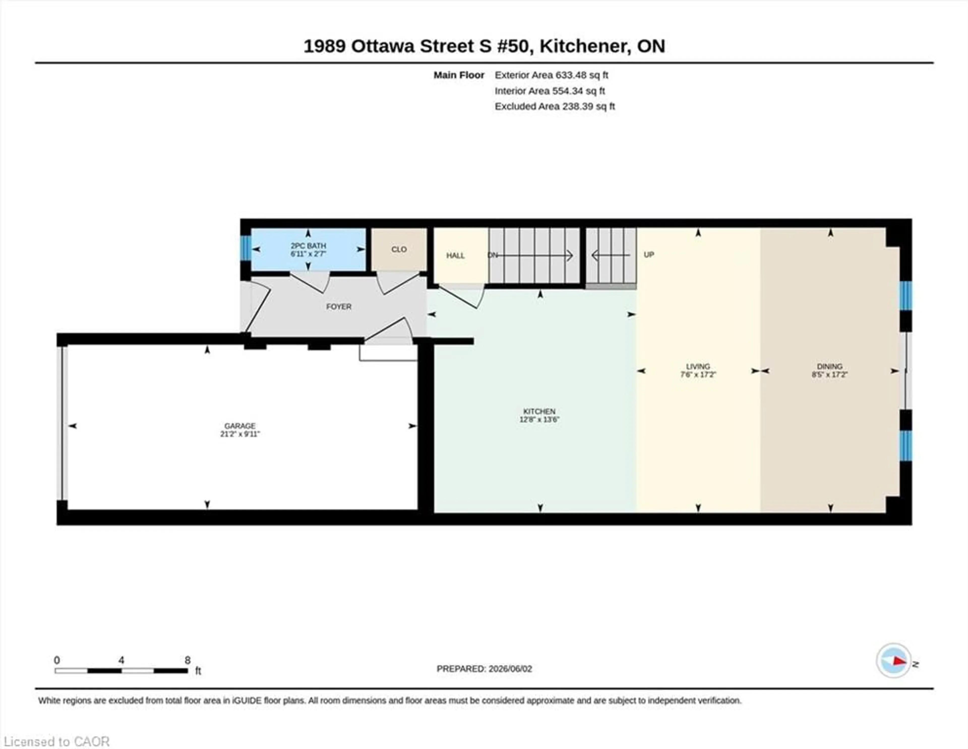 Floor plan for 1989 Ottawa St #50, Kitchener Ontario N2E 0G7