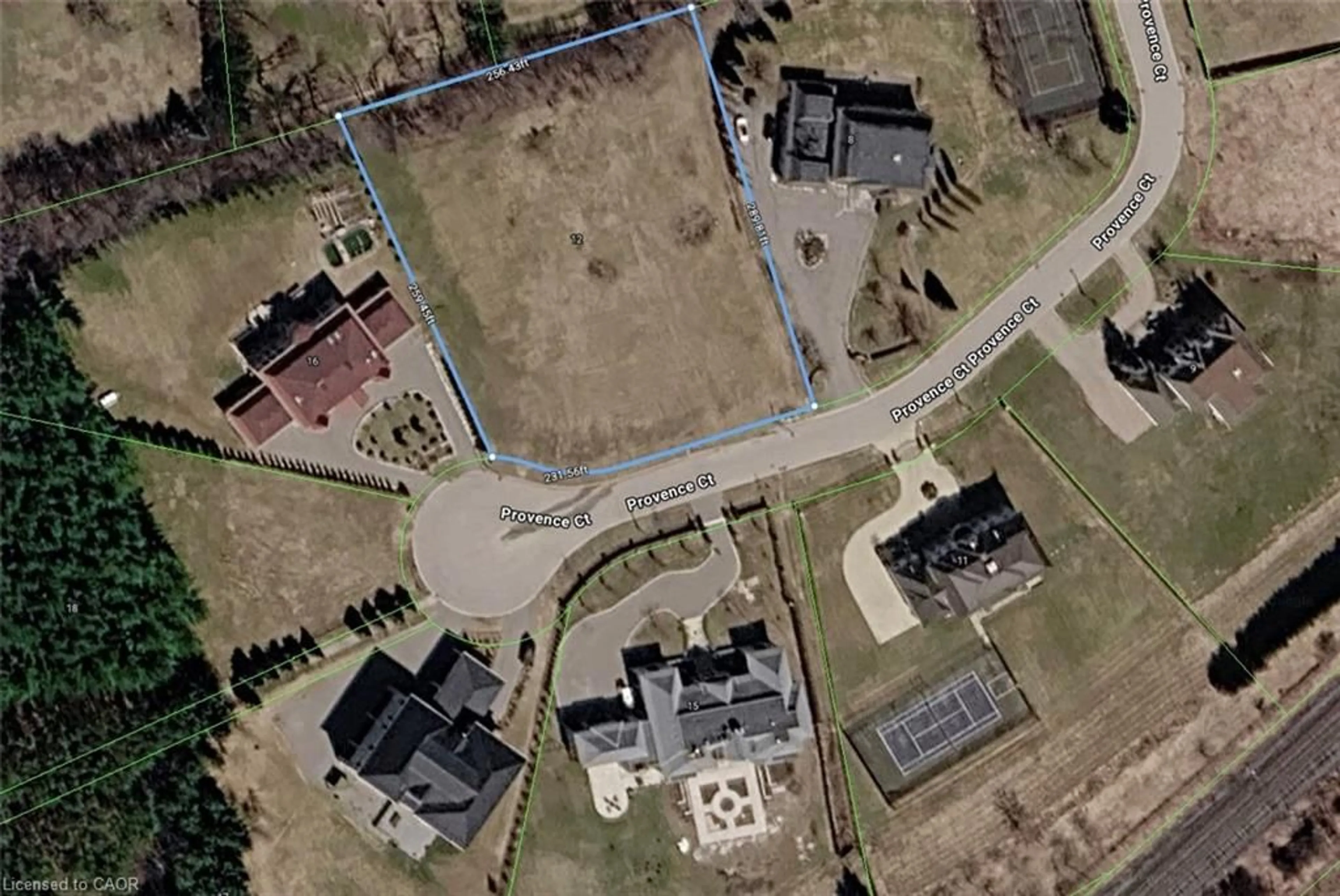 A pic from outside/outdoor area/front of a property/back of a property/a pic from drone, street for 12 Provence Crt, Richmond Hill Ontario L4E 0H2