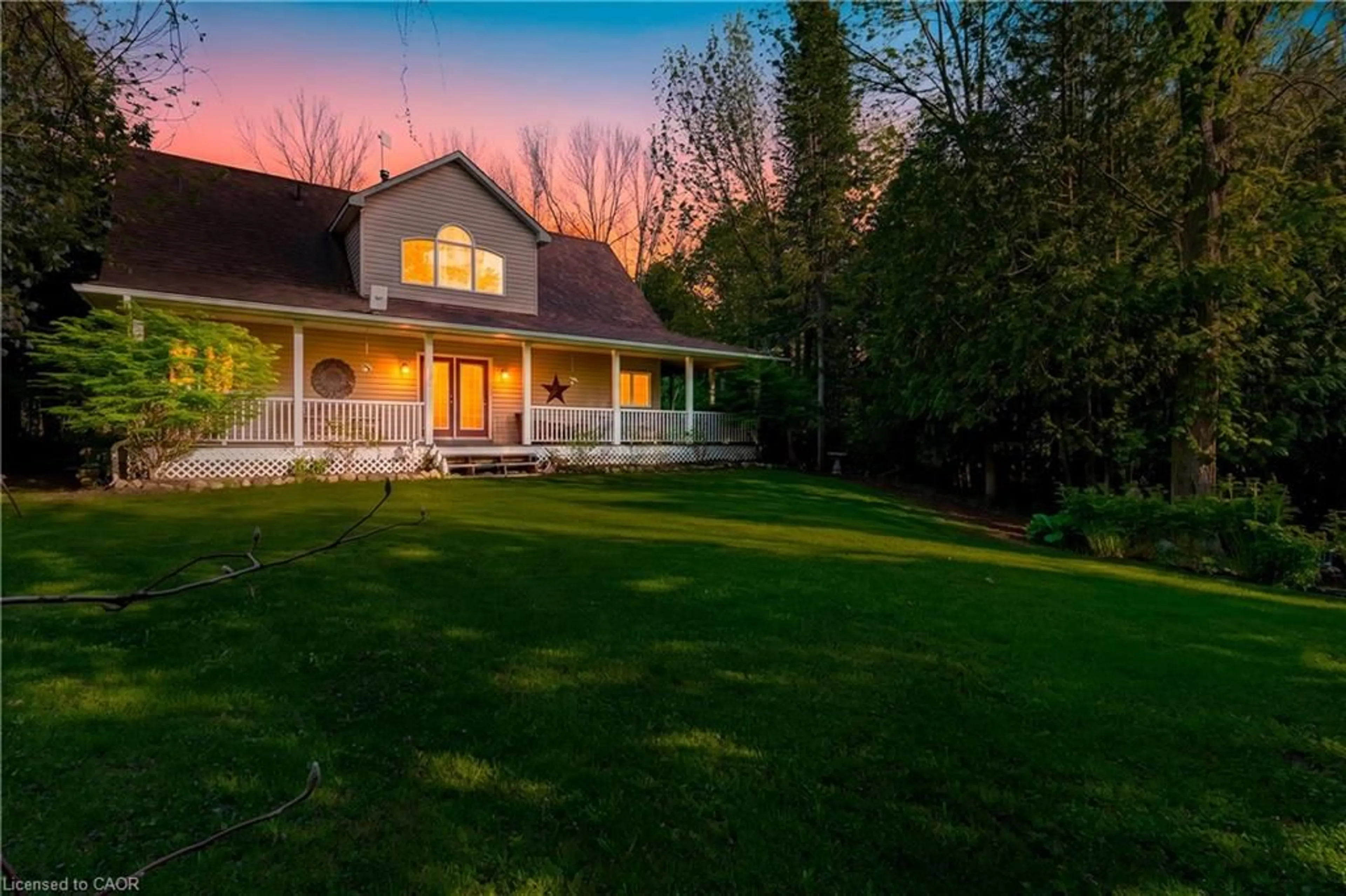 A pic from outside/outdoor area/front of a property/back of a property/a pic from drone, mountain view for 126 Wilson Dr, Georgian Bluffs Ontario N0H 2T0