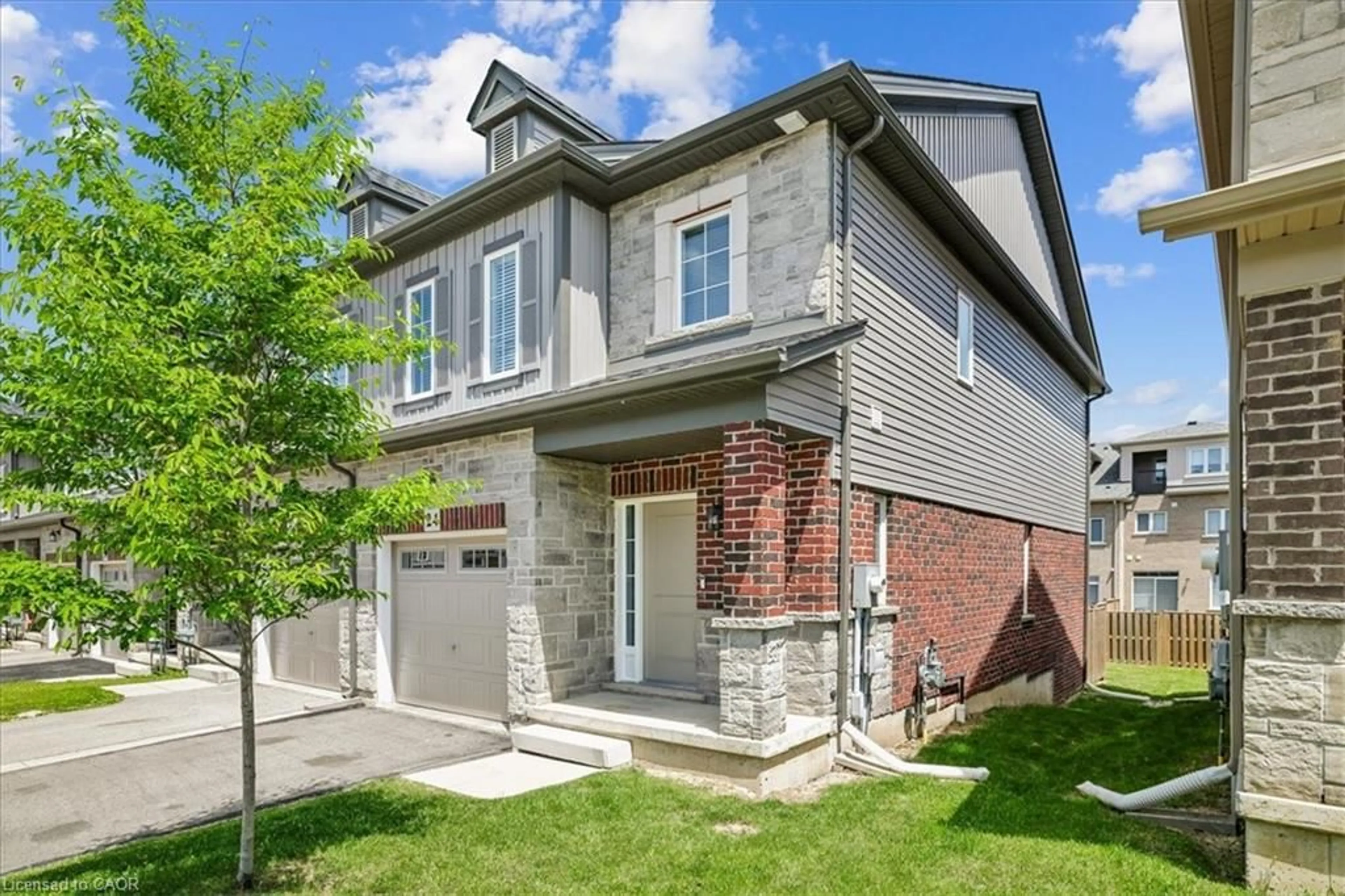 Home with brick exterior material, street for 24 Cleland Ave, Ancaster Ontario L9K 0J9