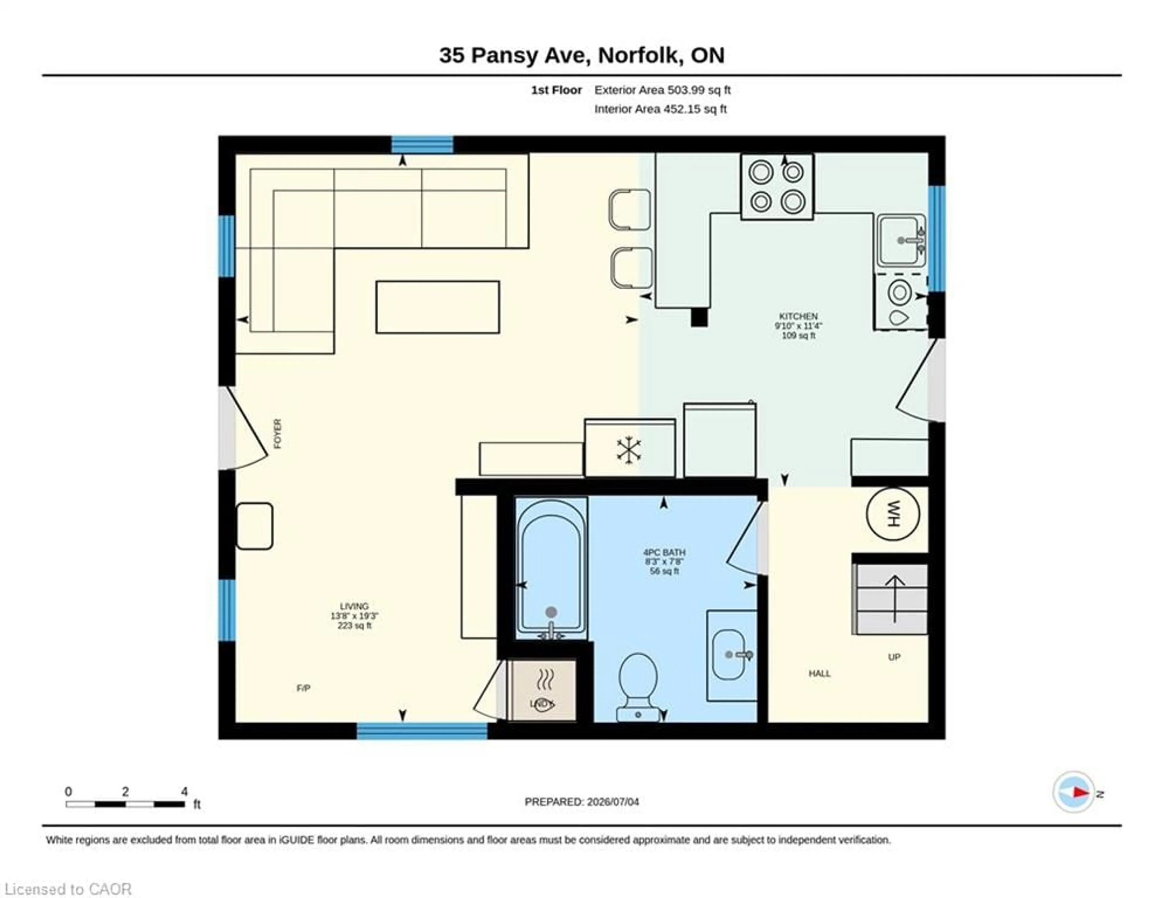 Floor plan for 35 Pansy Ave, Port Dover Ontario N0A 1N7