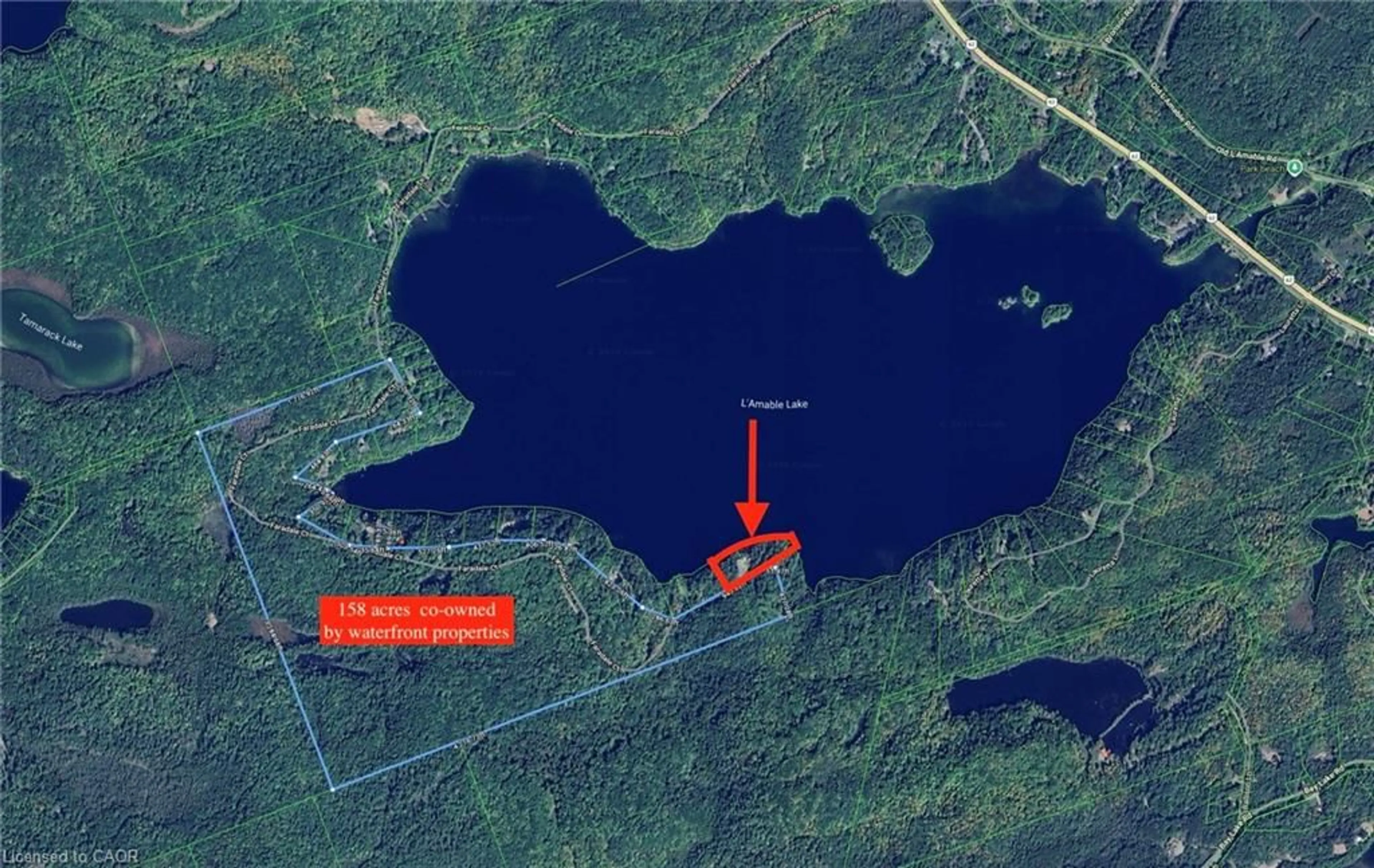 Picture of a map for 376 Faradale Crt, Faraday Ontario K0L 1C0