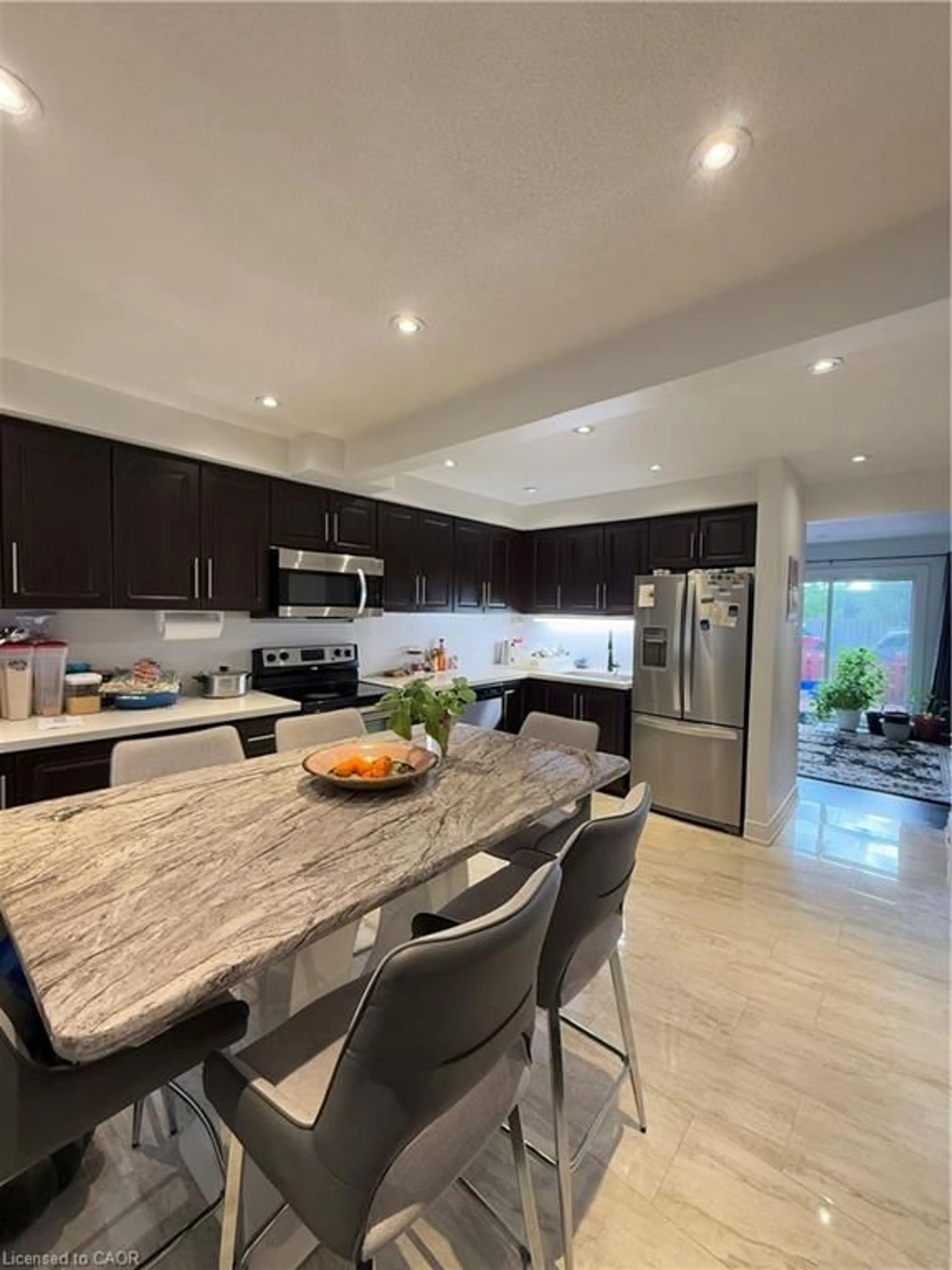 Open concept kitchen, ceramic/tile floor for 181 Thaler Ave, Kitchener Ontario N2A 1R4