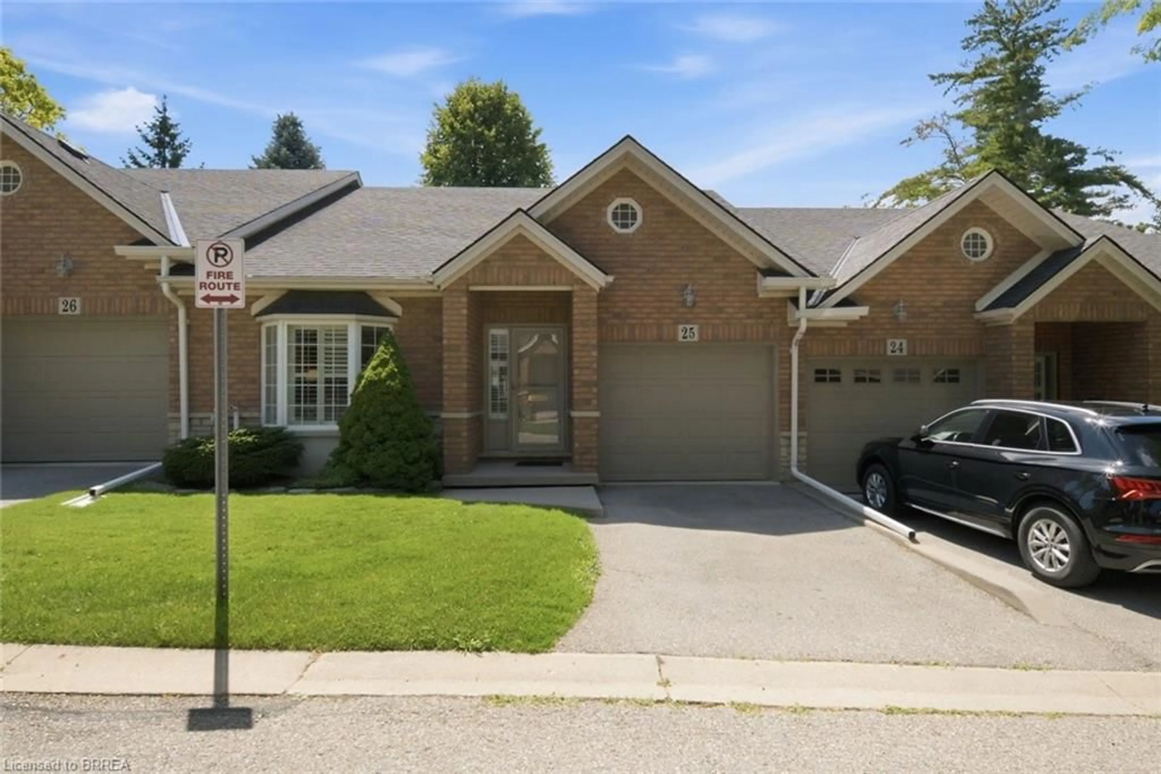 Home with brick exterior material, street for 24 Hardy Rd #25, Brantford Ontario N3T 5K6