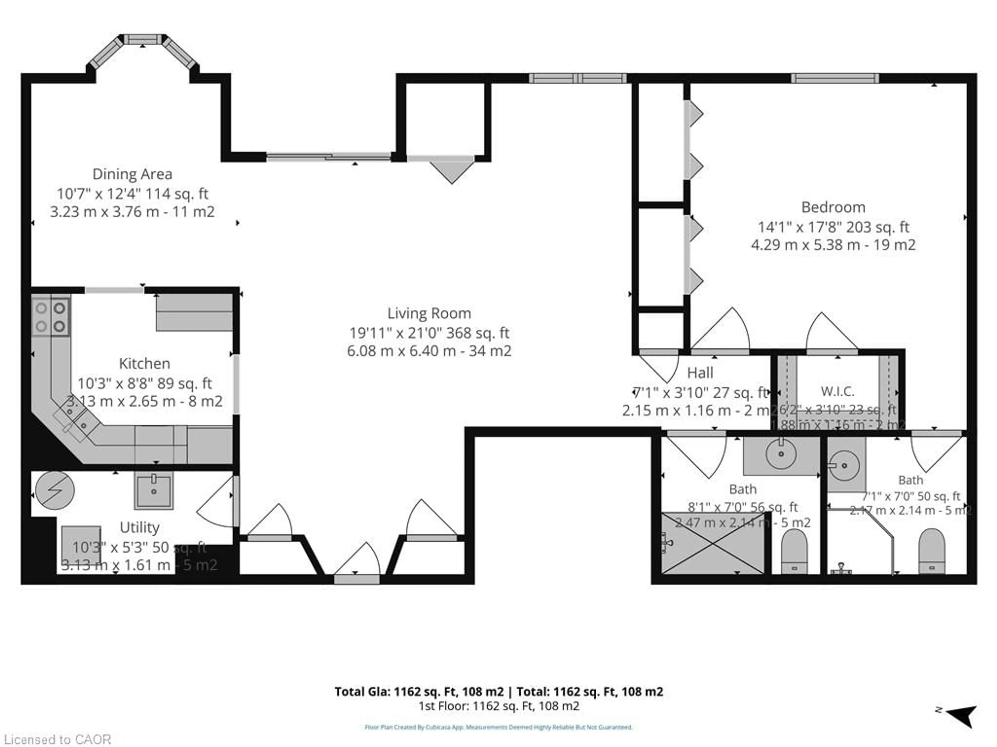 Floor plan for 303 William St #205, Delhi Ontario N4B 1N1