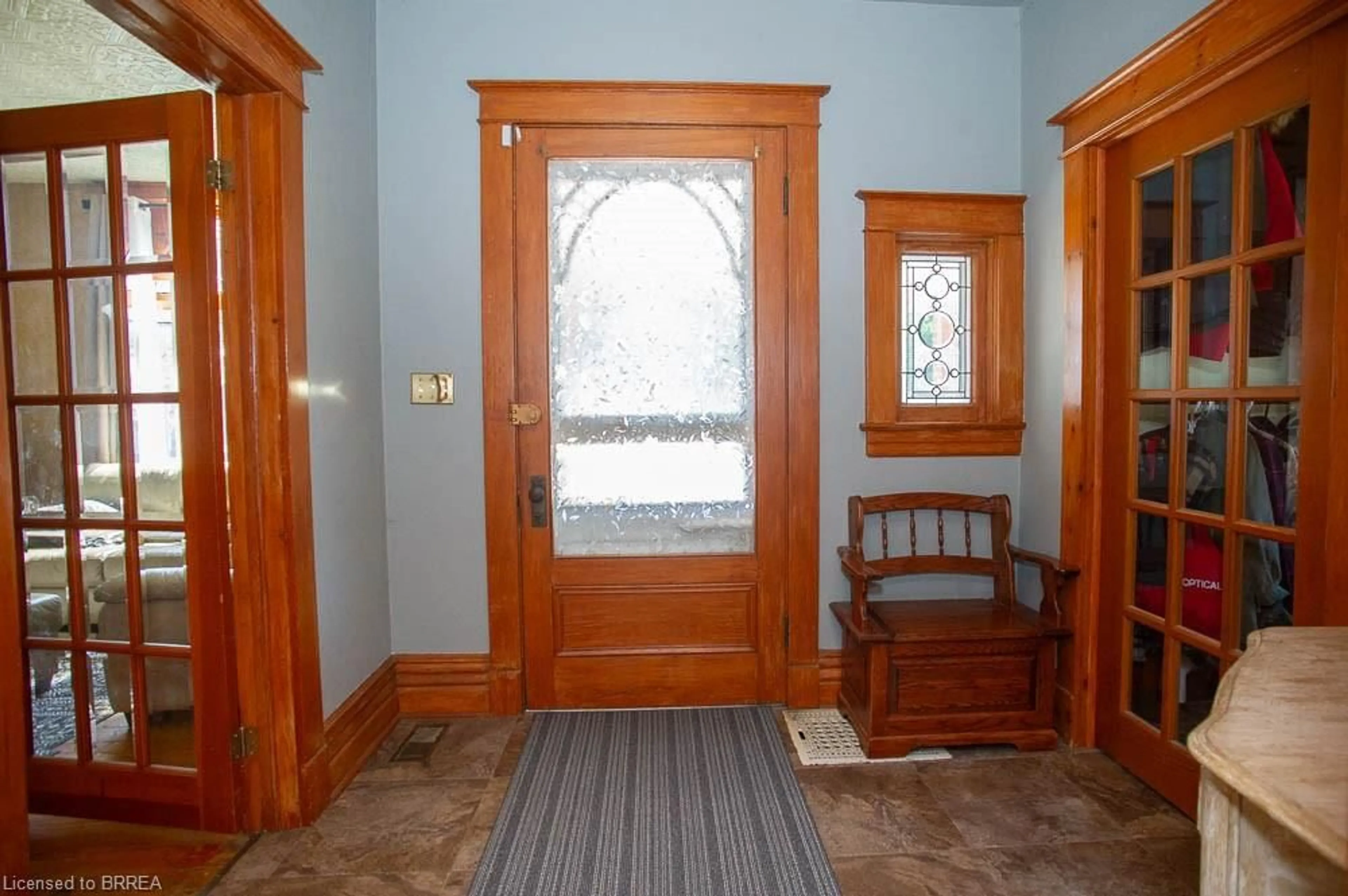 Indoor foyer for 162 Grand River St, Paris Ontario N3L 2M6