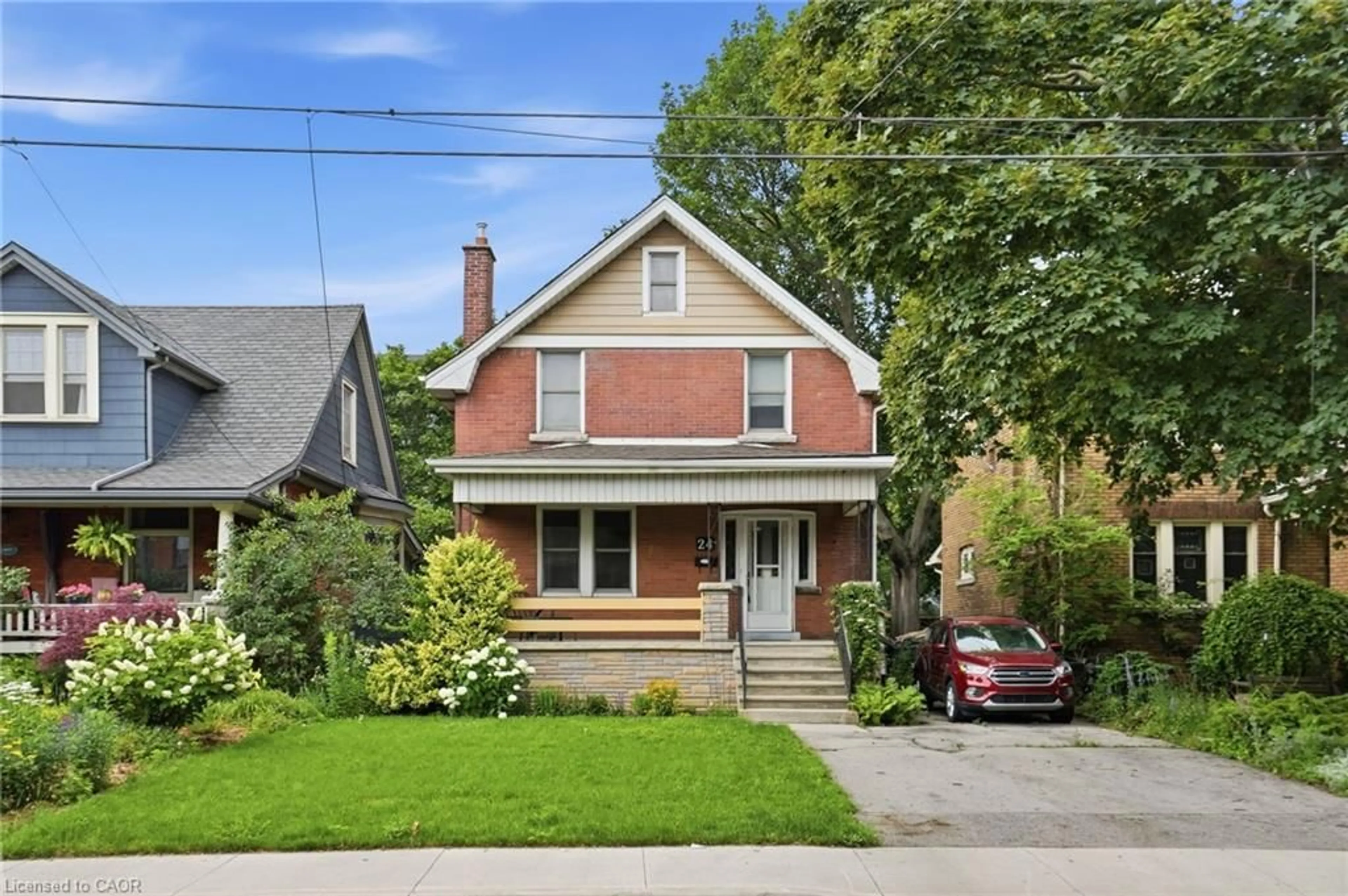 Home with brick exterior material, street for 24 Cliff Ave, Hamilton Ontario L8V 2R9