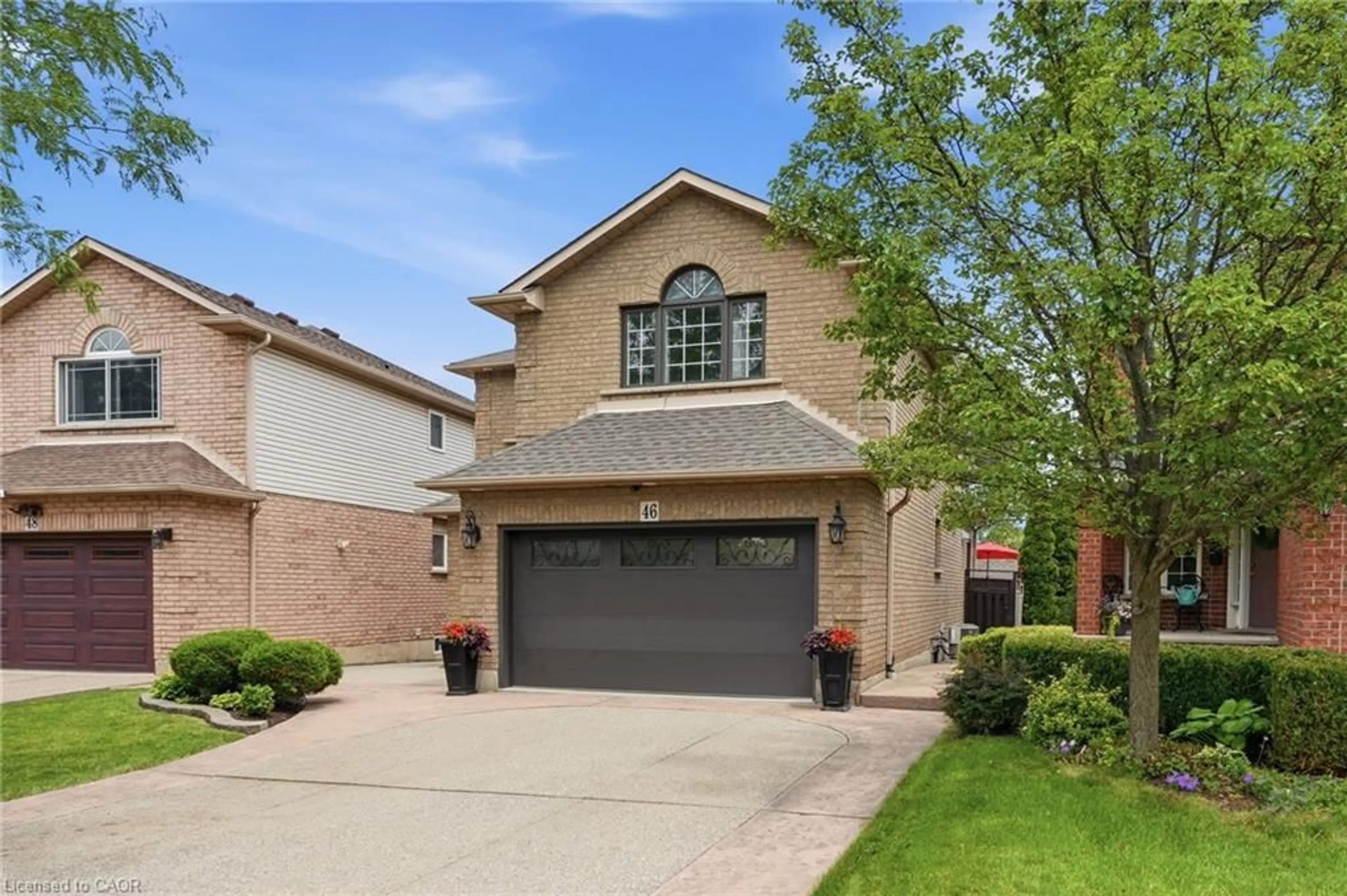 Home with brick exterior material, street for 46 Darrow Dr, Stoney Creek Ontario L8E 4P5