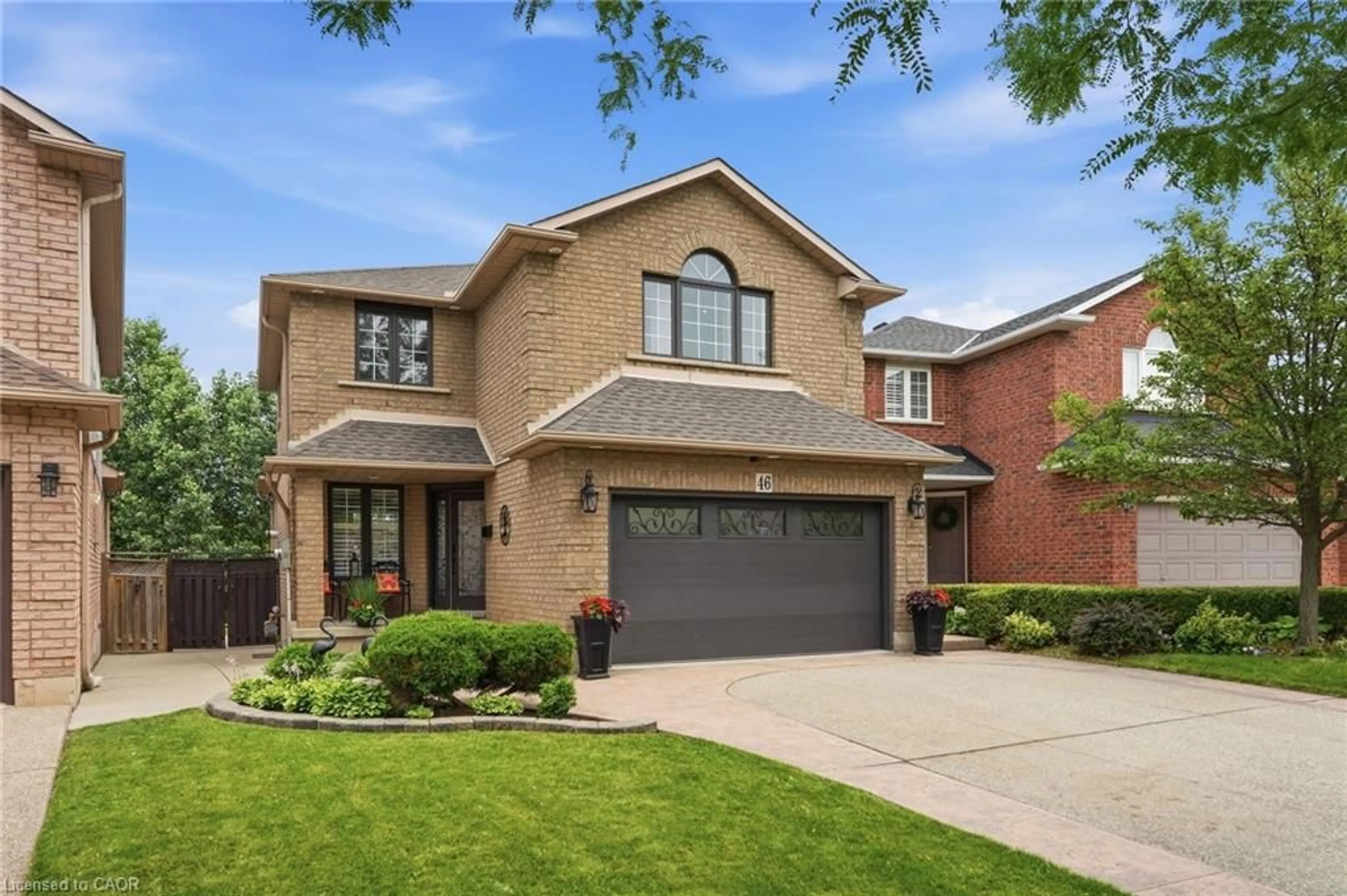 Home with brick exterior material, street for 46 Darrow Dr, Stoney Creek Ontario L8E 4P5