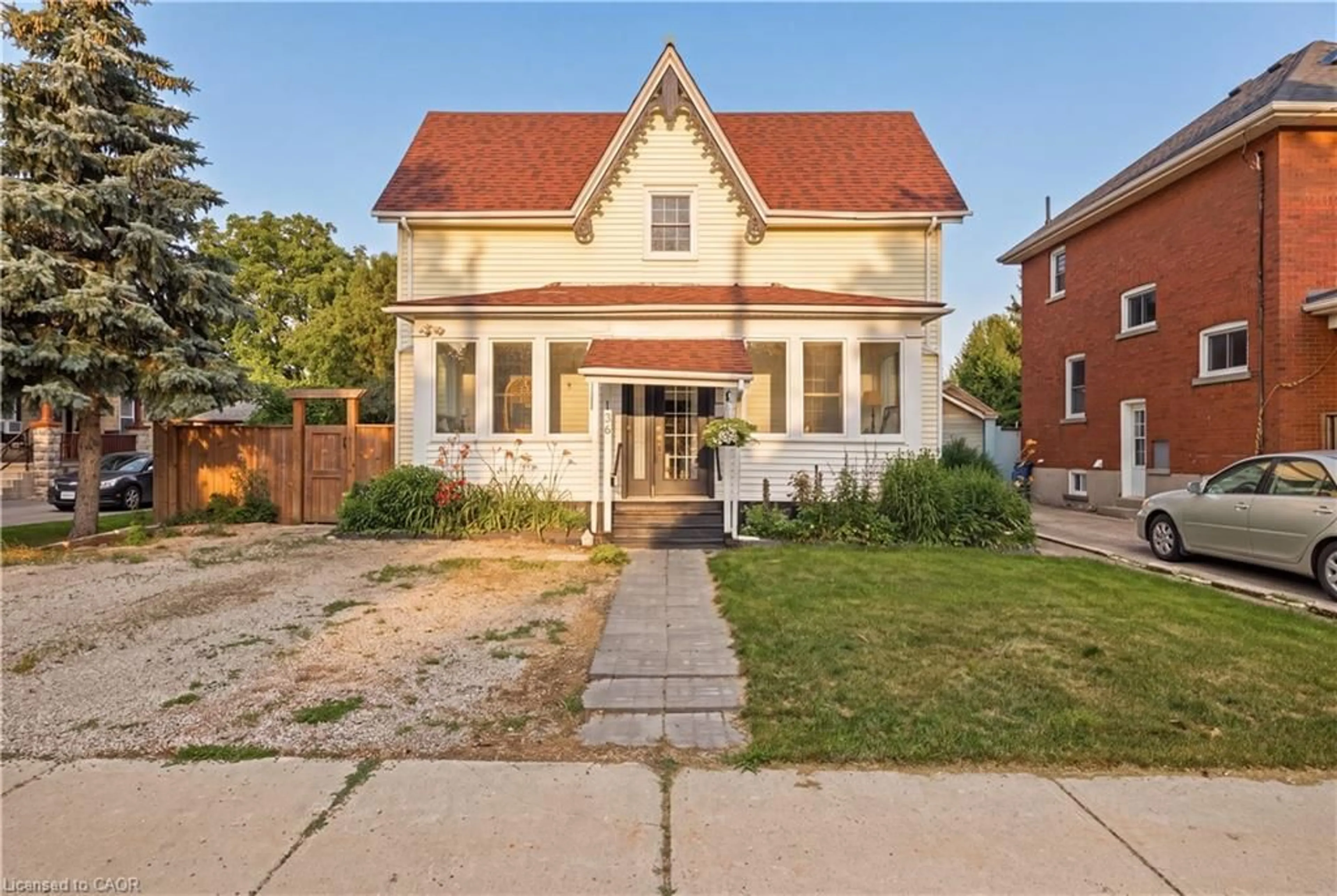 Home with brick exterior material, street for 136 Falstaff St, Stratford Ontario N5A 3T5