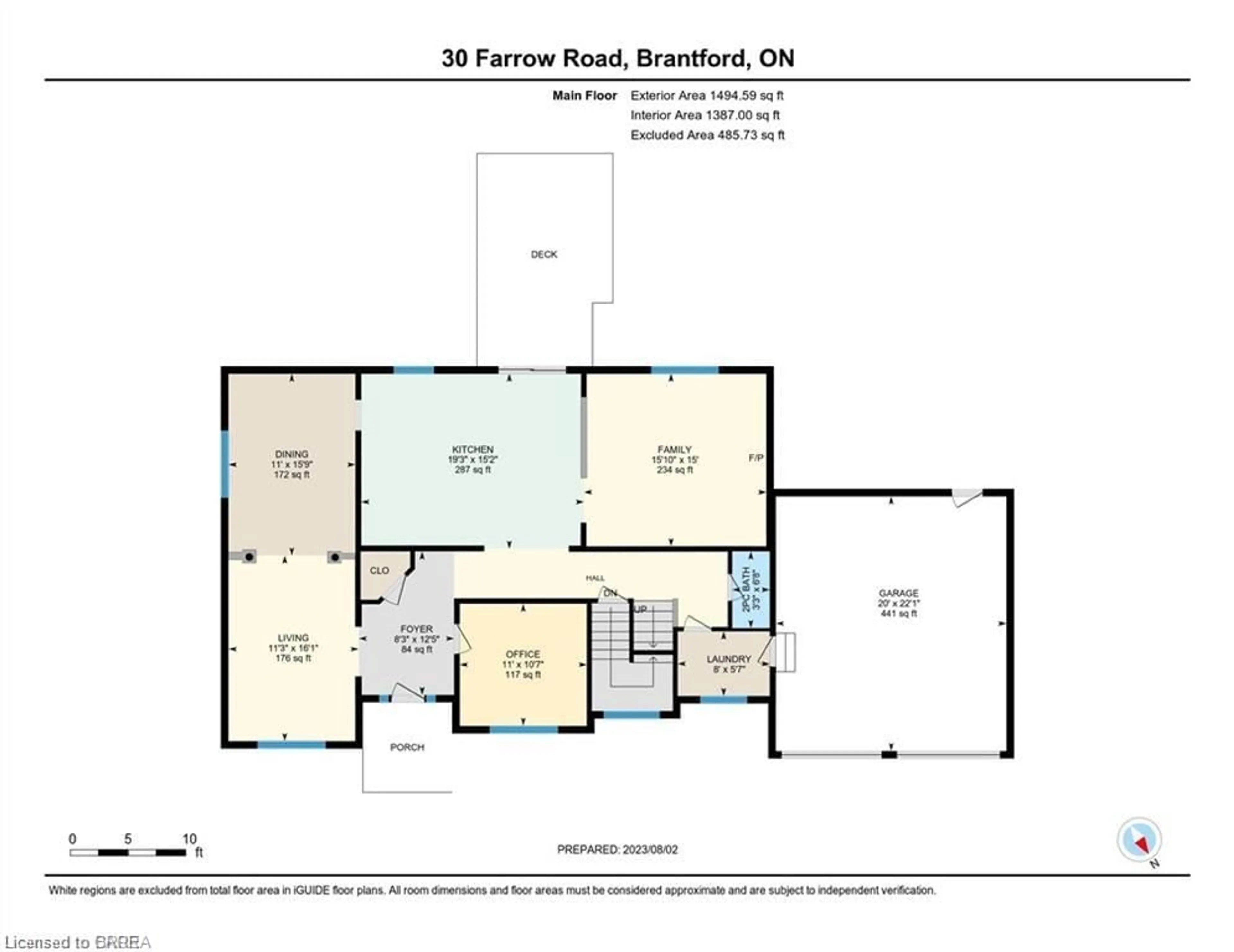 Floor plan for 30 Farrow Rd, Brantford Ontario N3T 5L7