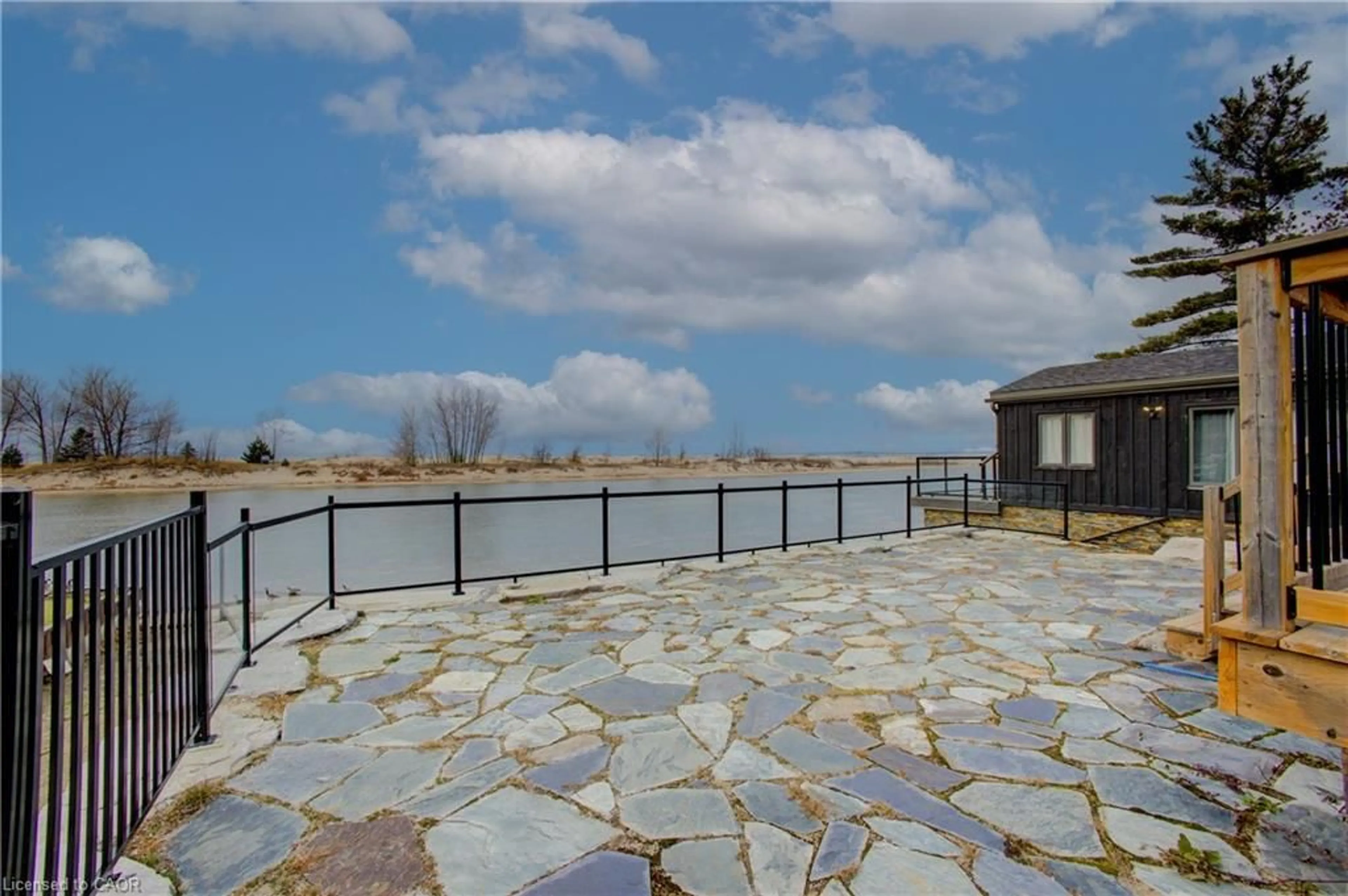 Patio, water/lake/river/ocean view for 2 Browns Lane, Wasaga Beach Ontario L9Z 2L7