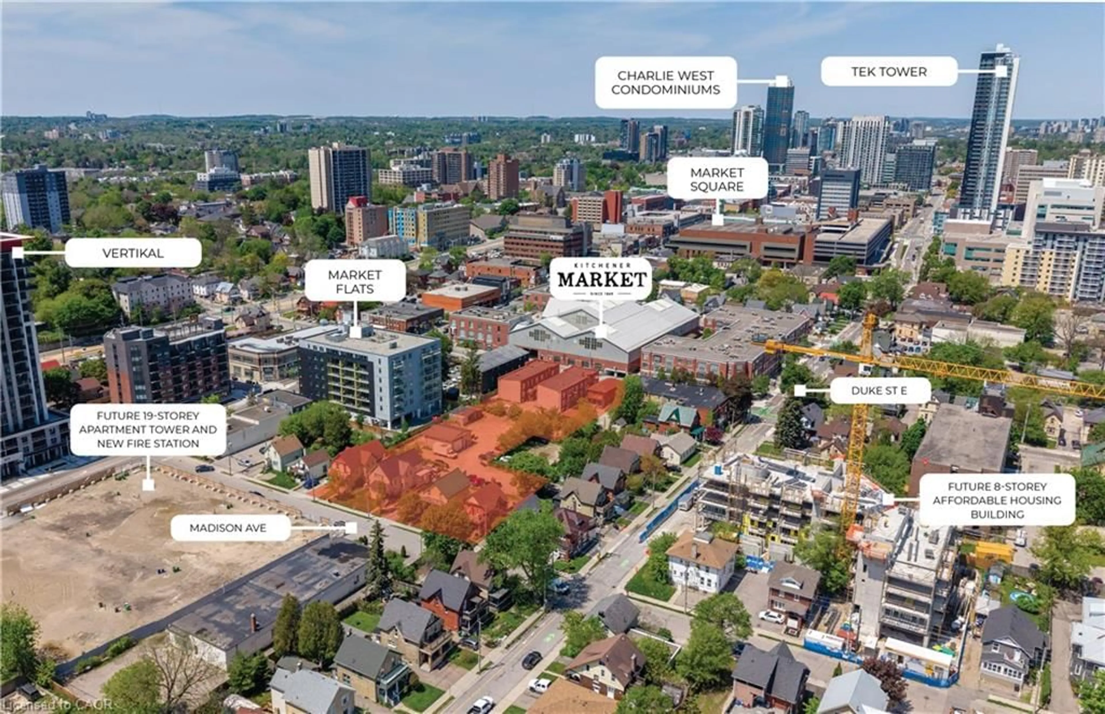 Picture of a map for 30 Madison Ave, Kitchener Ontario N2H 2Z4