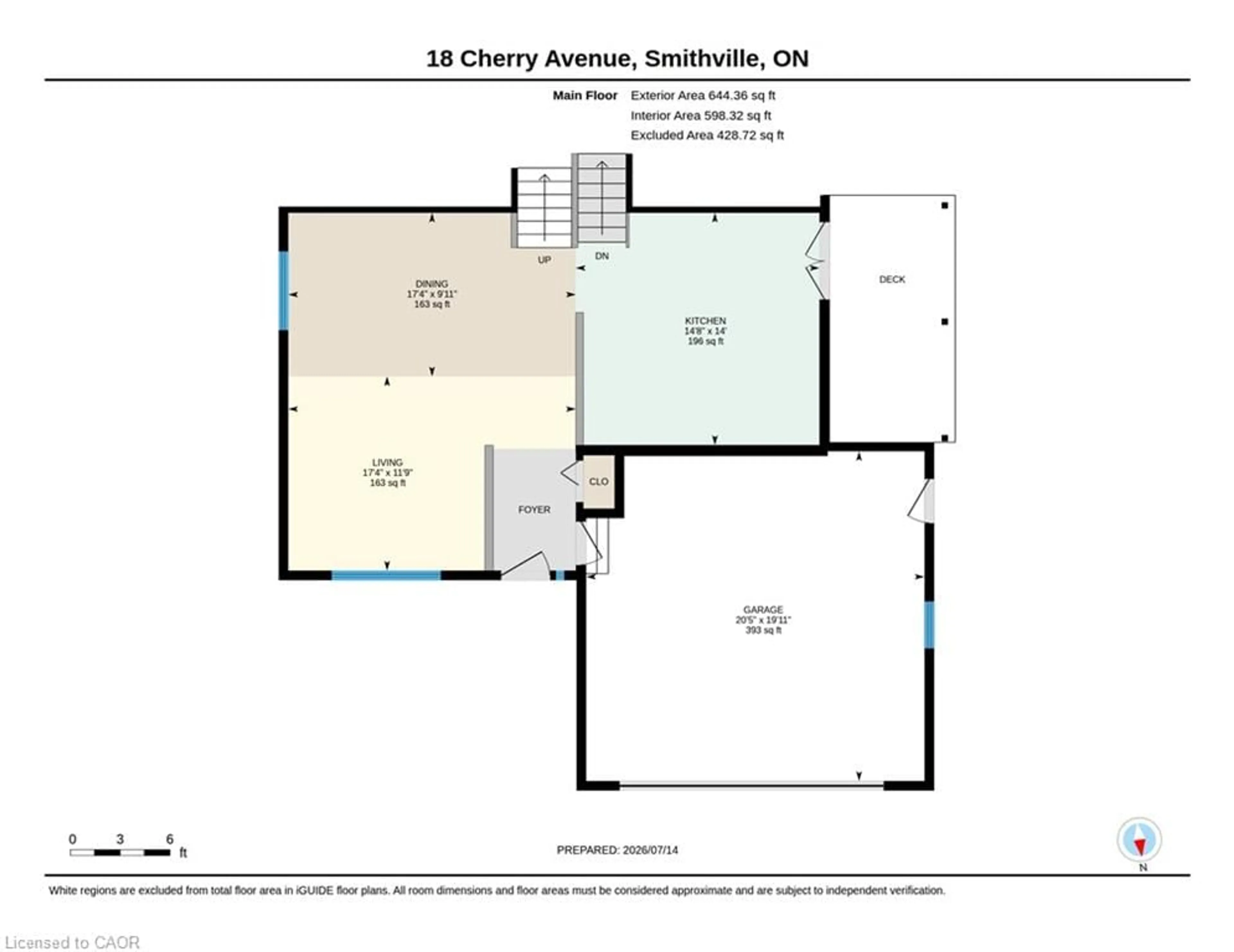 Floor plan for 18 Cherry Ave, Smithville Ontario L0R 2A0