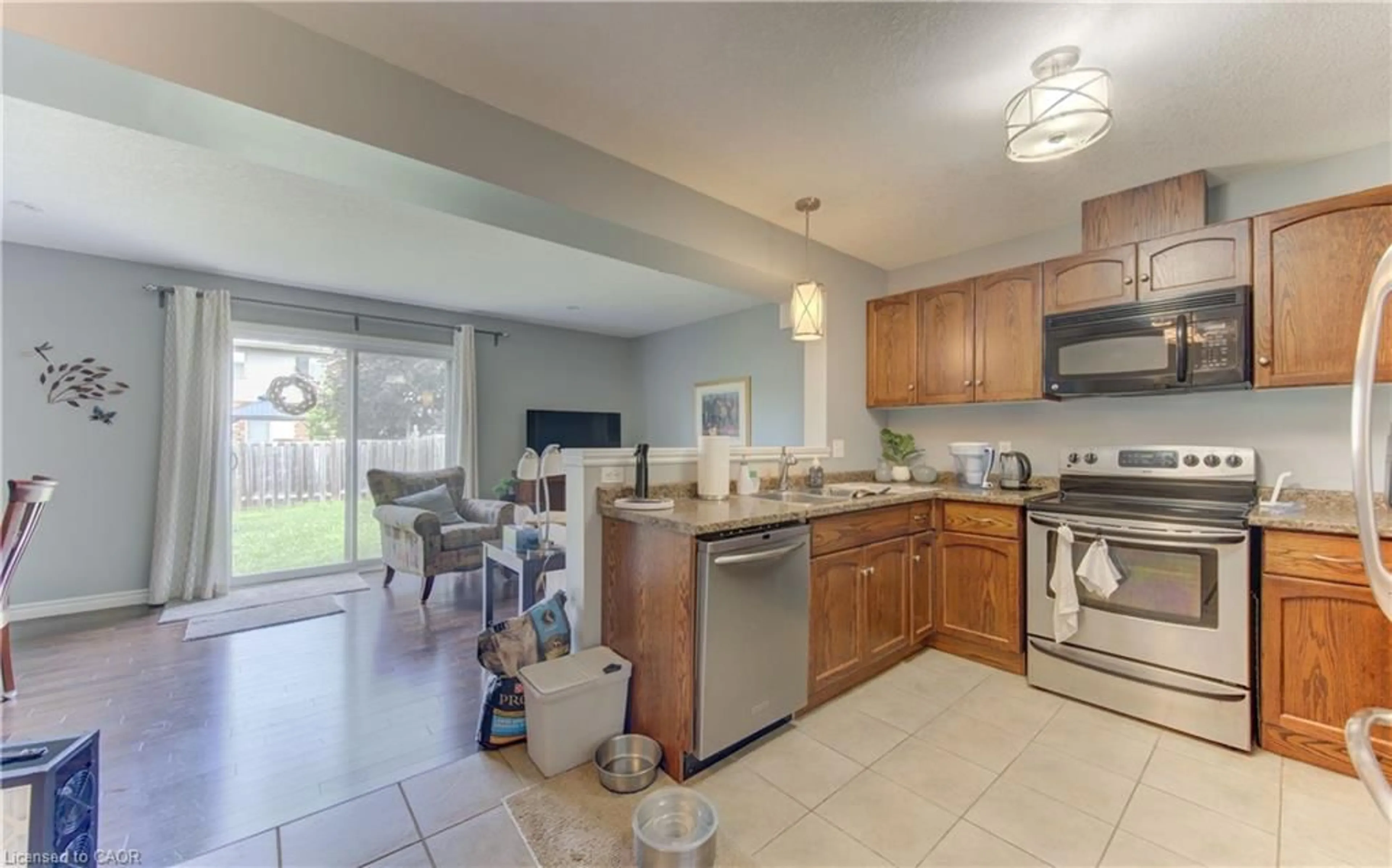 Open concept kitchen, ceramic/tile floor for 6 Edwards St, Guelph Ontario N1E 0B2