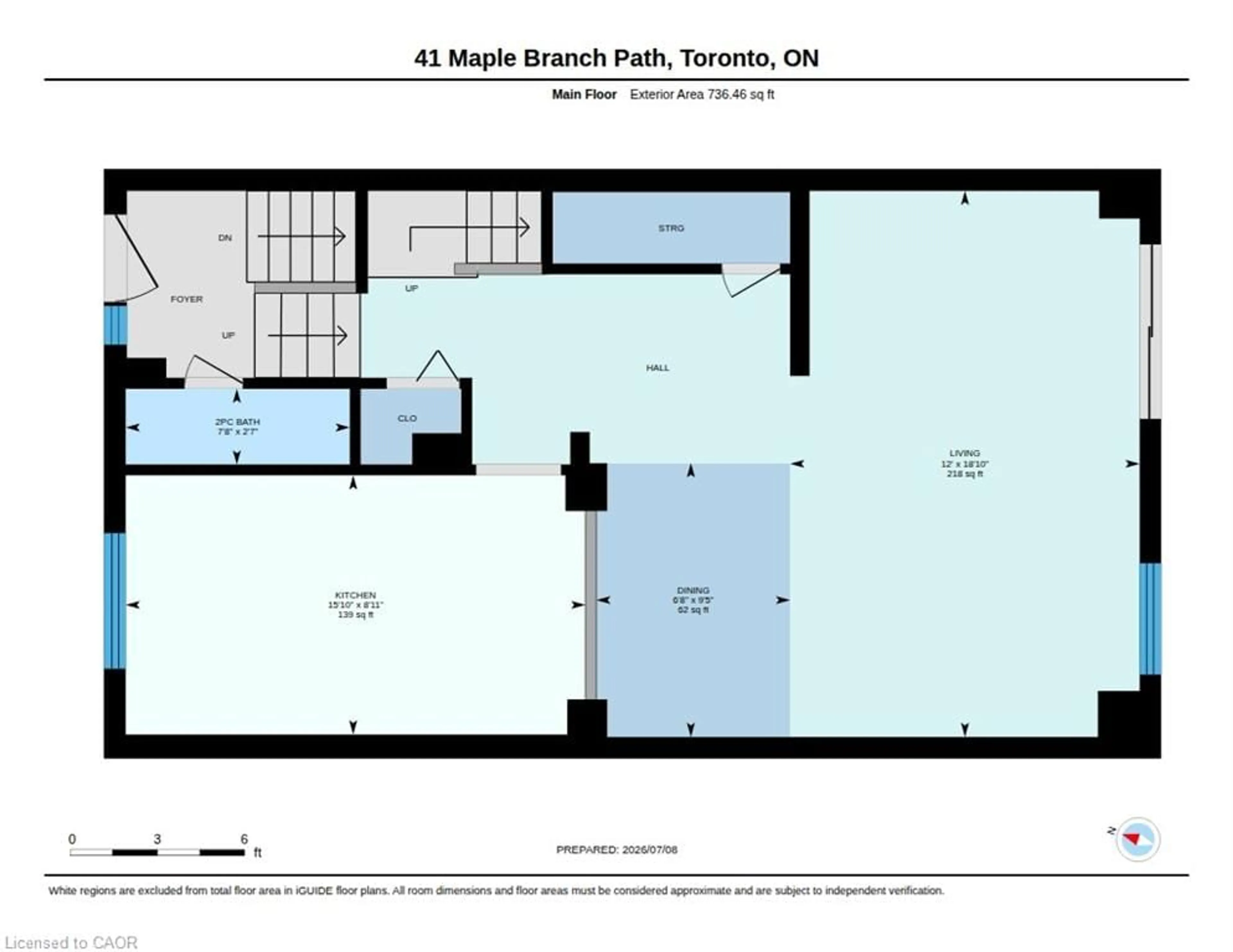 Floor plan for 41 Maplebranch Path, Toronto Ontario M9P 3T4