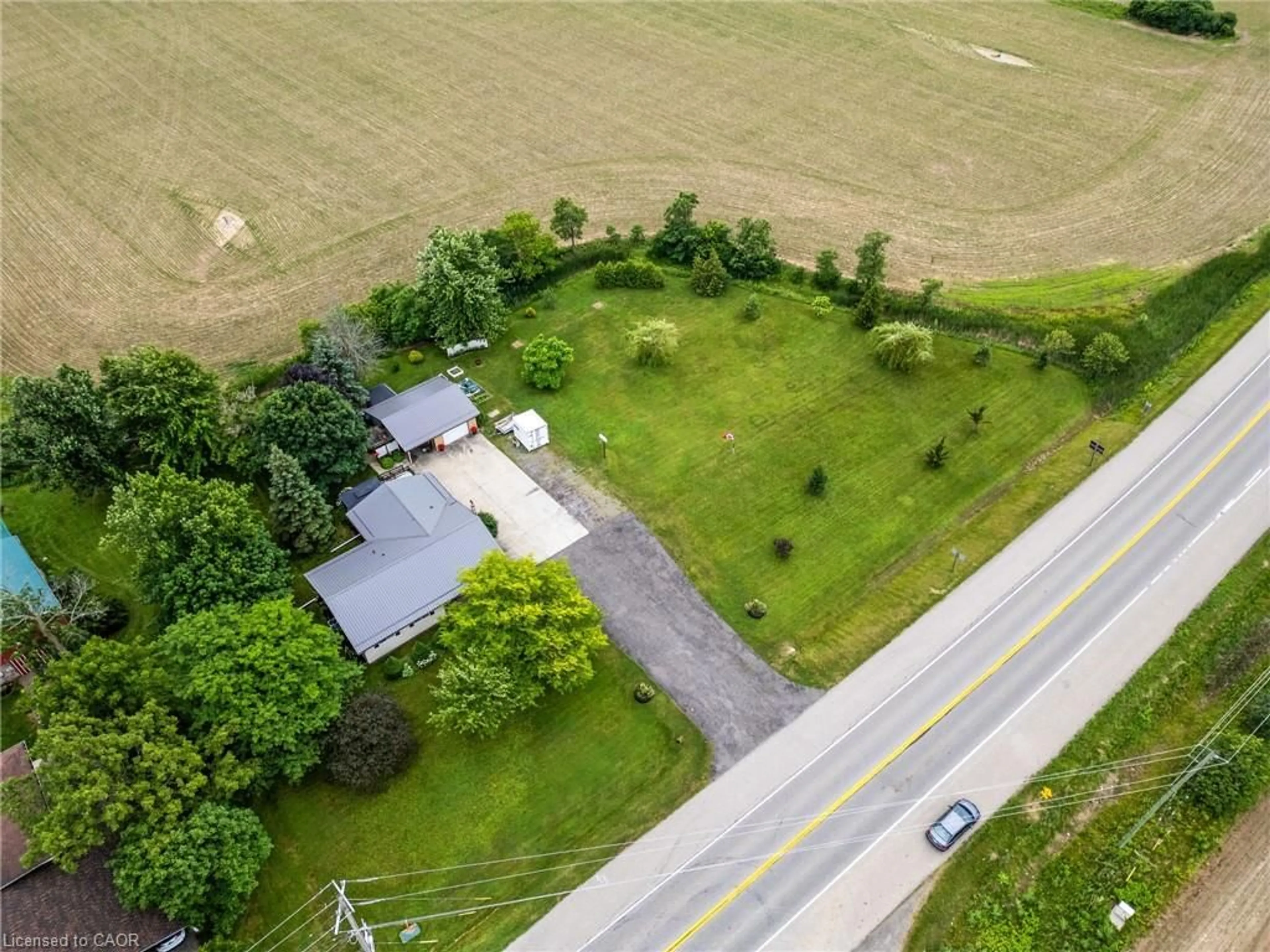 A pic from outside/outdoor area/front of a property/back of a property/a pic from drone, street for 57 Talbot St, Jarvis Ontario N0A 1J0