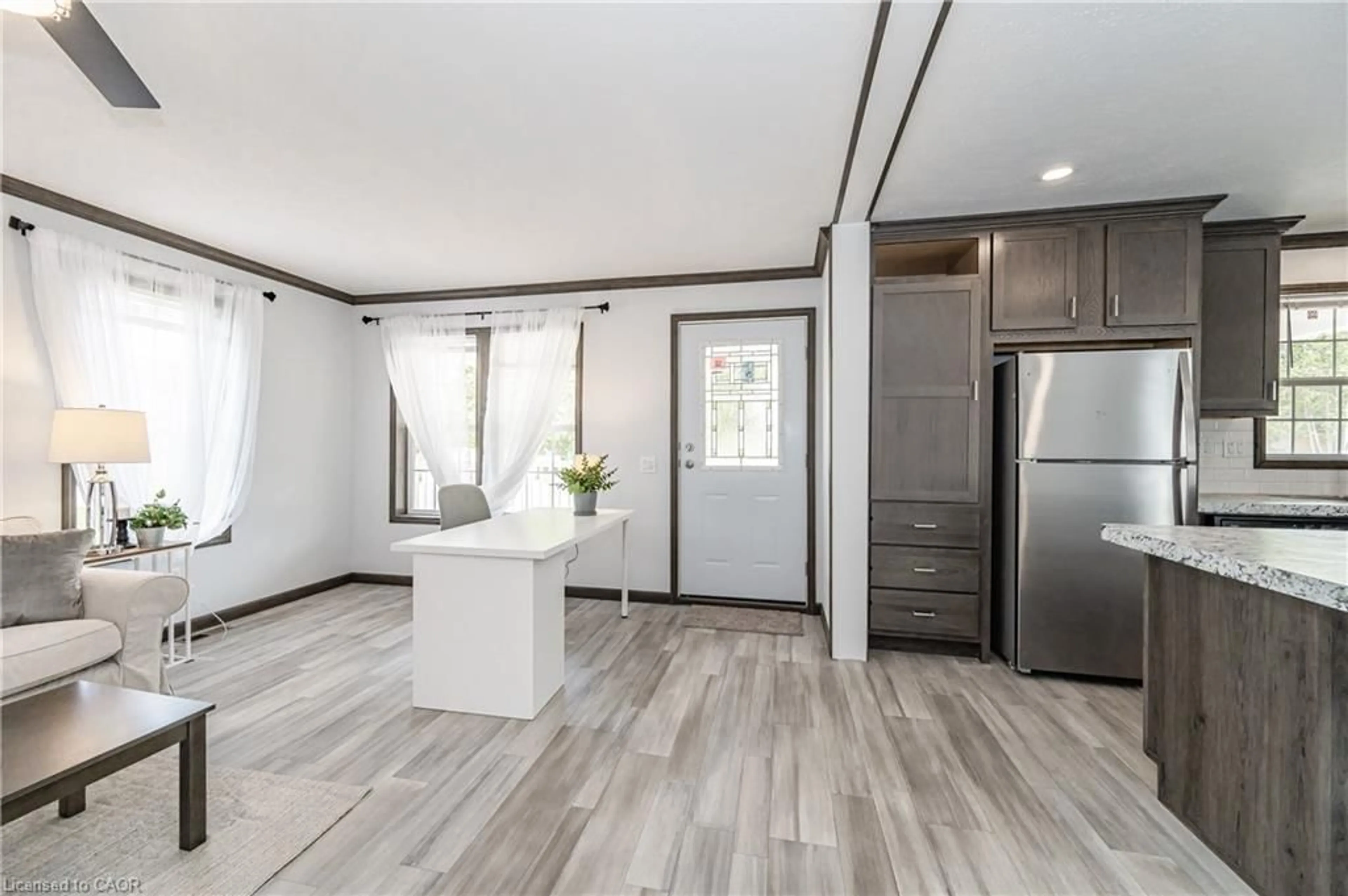 Open concept kitchen, wood/laminate floor for 1085 Concession 10 Rd #Lot 126/X, Flamborough Ontario L0R 1K0
