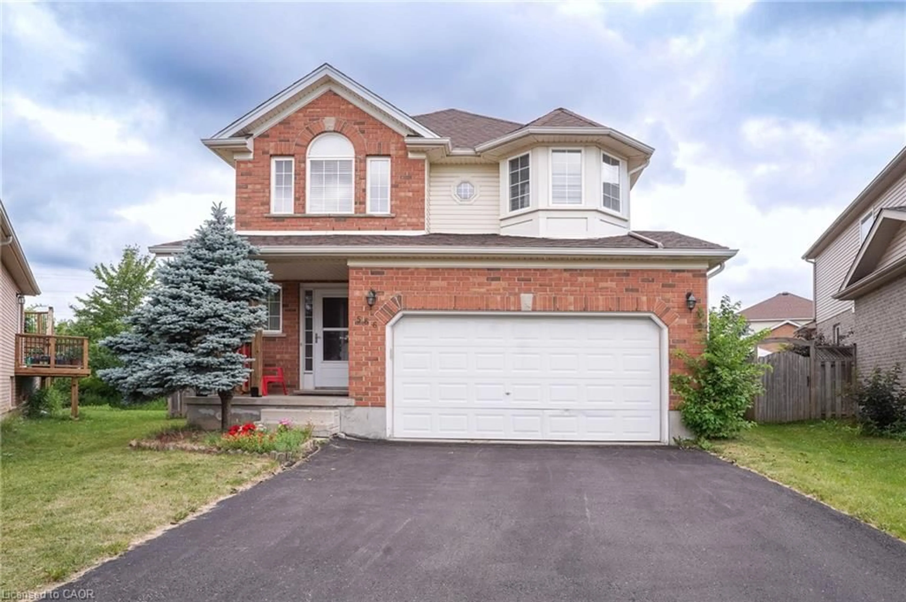 Home with brick exterior material, street for 566 Avignon Pl, Waterloo Ontario N2T 2X5